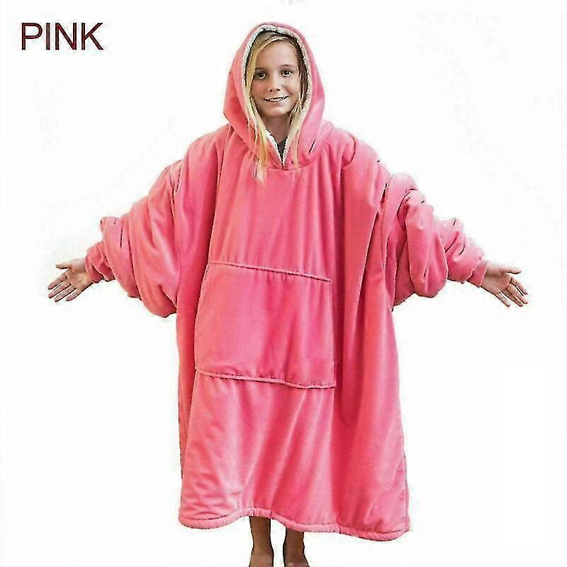 Cozy Oversized Blanket Hoodie Warm Fleece Sweatshirt Carpet