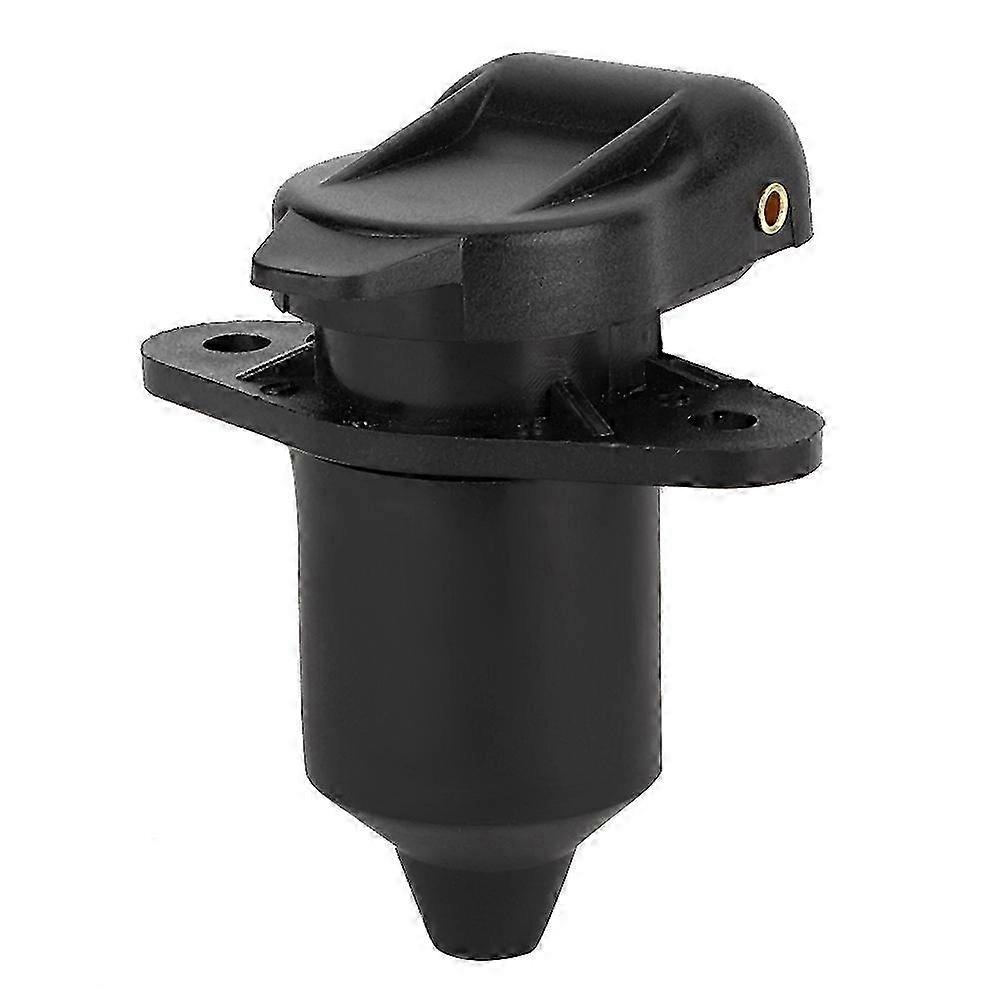 Black Plastic 3 Pin Trailer Socket Wiring Connector Adapter for Trailers