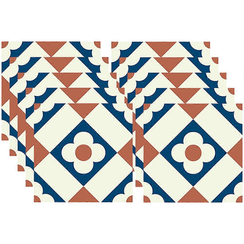 DIY تصميم ملصقات الحائط البلاط الهندسي سهلة التنظيف غرف غسيل الحمام 10 قطع