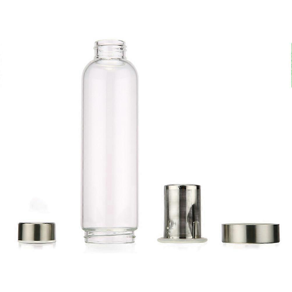It sounds like you're referring to a **borosilicate glass water bottle** with specific features such as:
**Gray insulated sleeve** – likely made of
