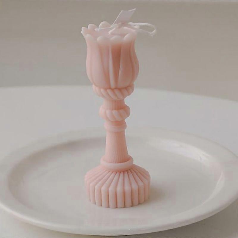 2025 Latest Model  Scented Candle Tulip Shape Exquisite Romantic Aromatherapy