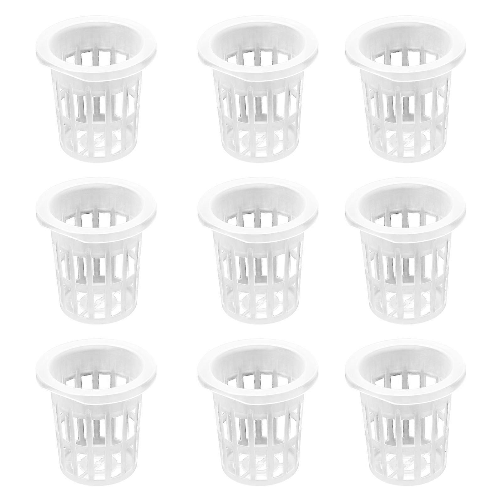 50 Pcs Soilless Vegetable Cultivation Baskets Plastic Nursery Plants Baskets