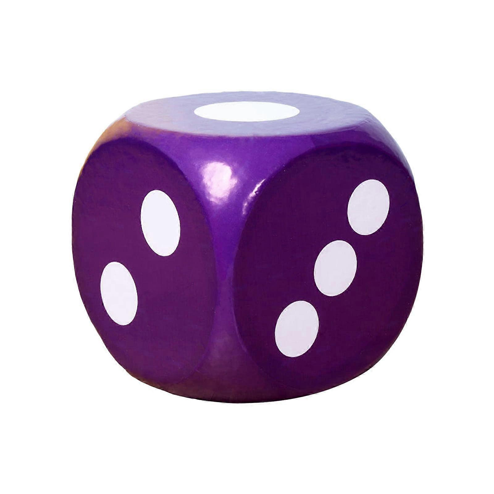 30 cm Soft Foam Dot Dice, Foam Dice Play Dice, Teaching Aid Intelligence Dice Games, Foam Dice for Children, Purple Purple30 cm