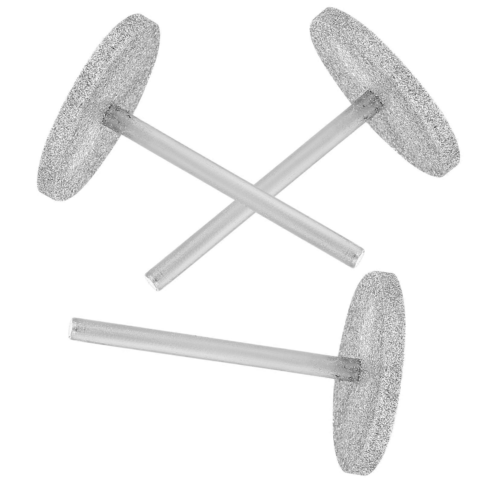 Manicure Drill Bits Diamond Material Flat Design For Professionals 3Pcs