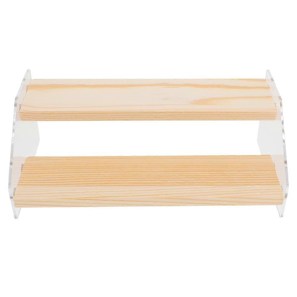 Acrylic Dessert Display Rack for Home Use Elegant Multilayer Storage Shelf Beige