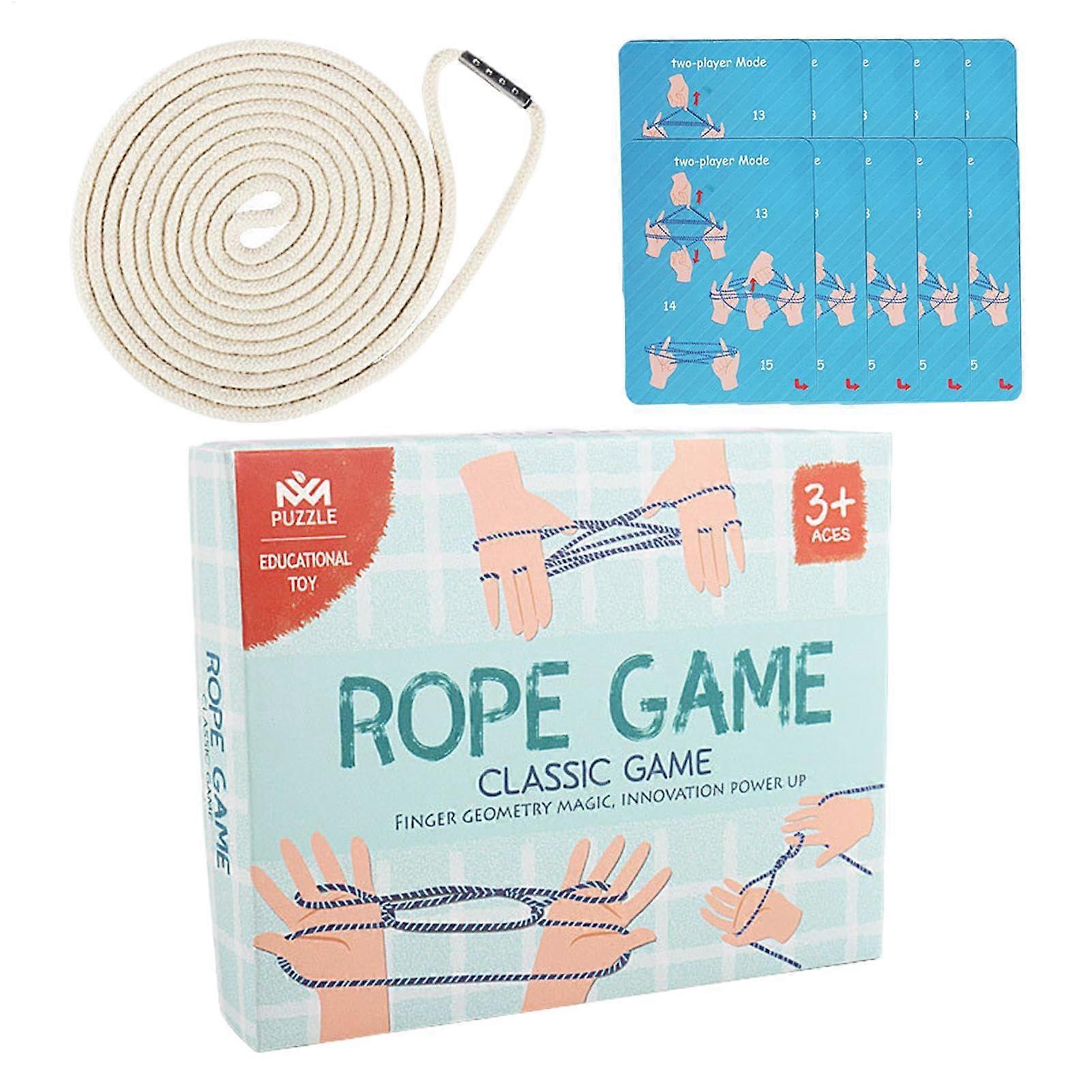 Cat's Cradle String, Hand Rope Puzzle Toy, Compact Design for Kids and Adults