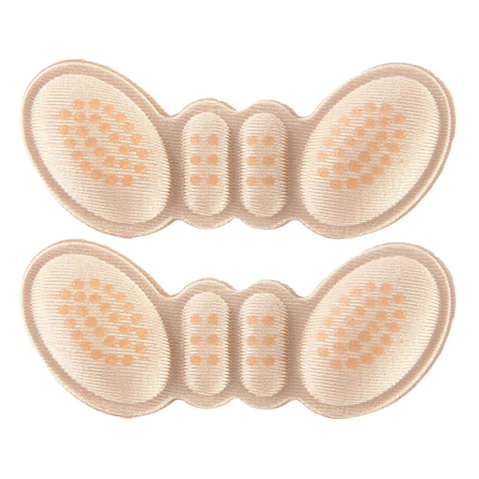 Heel inserts, painrelieving heel pads  antifriction cushions, memory foam heel protectors, beige