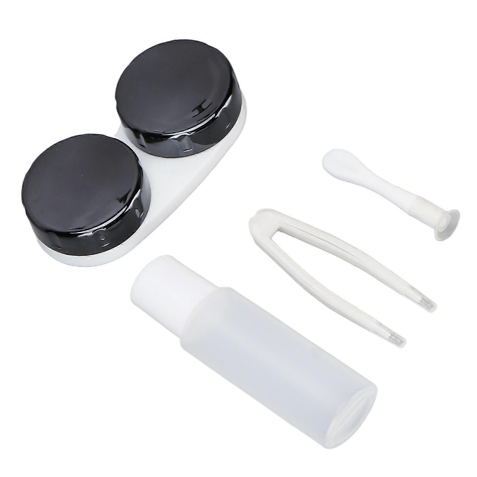 Contact Lens Box Kit Tweezers Remover Stick Solution Bottle Portable Contact Lens Storage Case