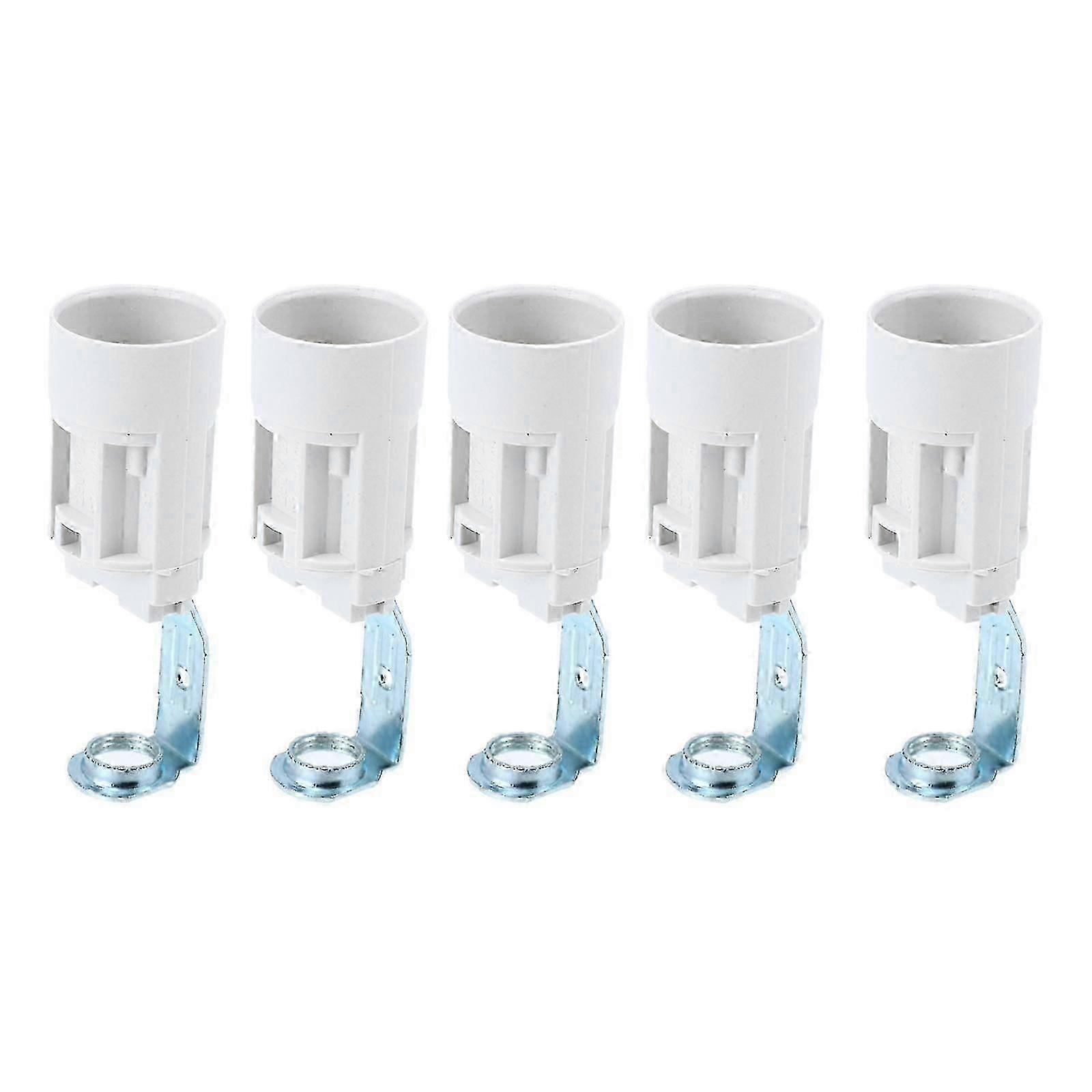 5 Pcs E12 Socket Candelabra Light Socket Lamp Socket Replacement Candelabra Socket Replacement Porcelain Light Fixturekk