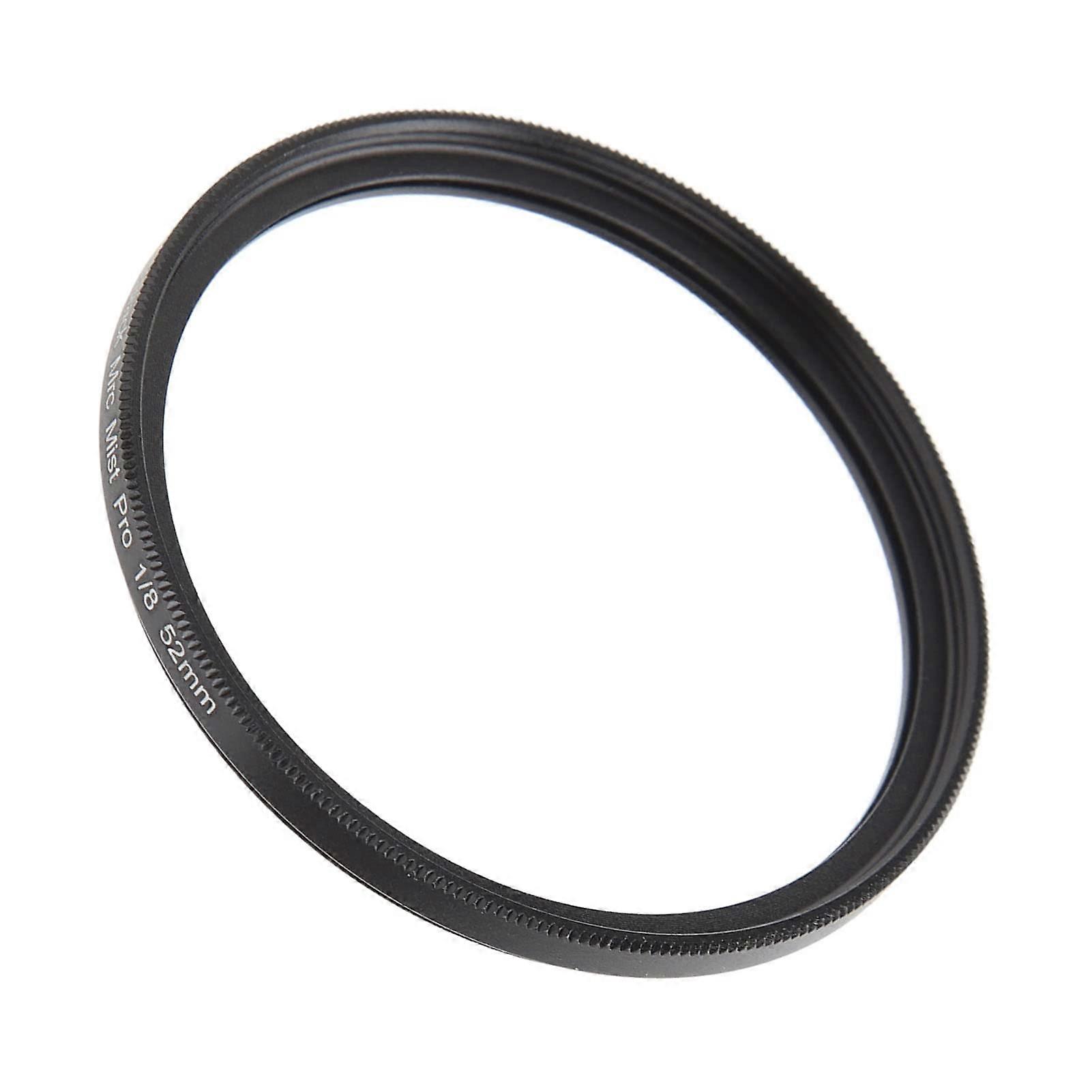 1/8 Camera Filter, NonSlip Texture, Waterproof, CNC Machining, Black Fog Filter, Optical Glass for Video Recording (52 mm)