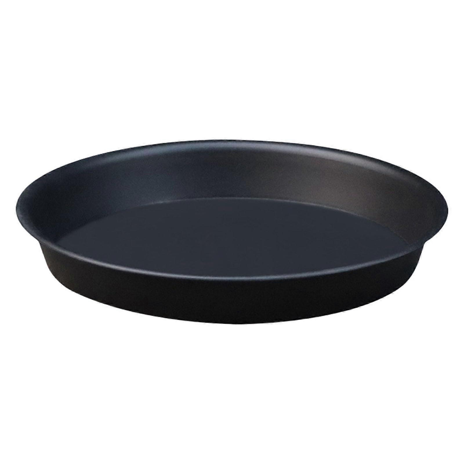 34.5 cm large, round, matte coasters for flower pot saucers to catch excess water and for surface storage.