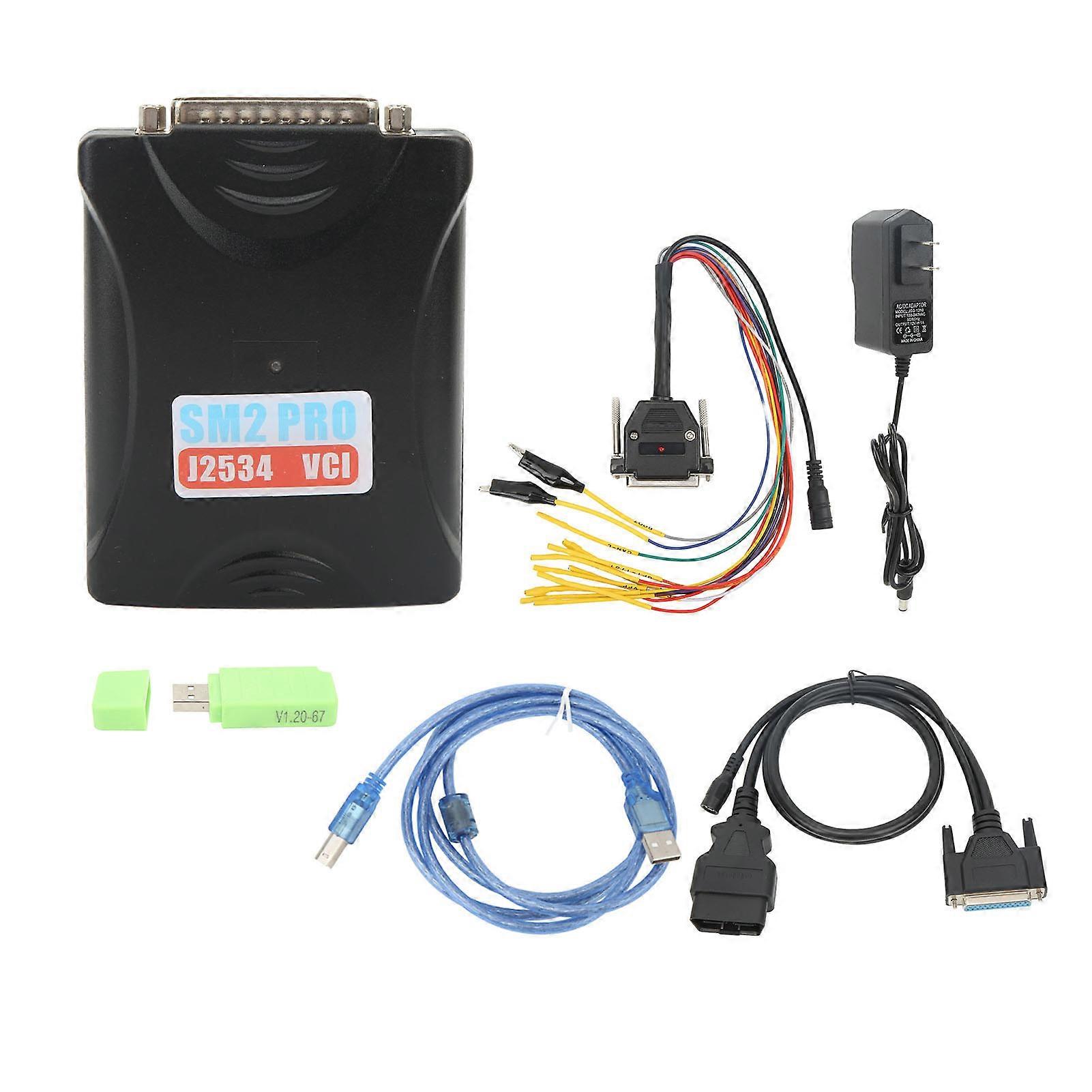 J2534 programmer for SM2 PRO - 67-in-1 car diagnostic scanner with checksum