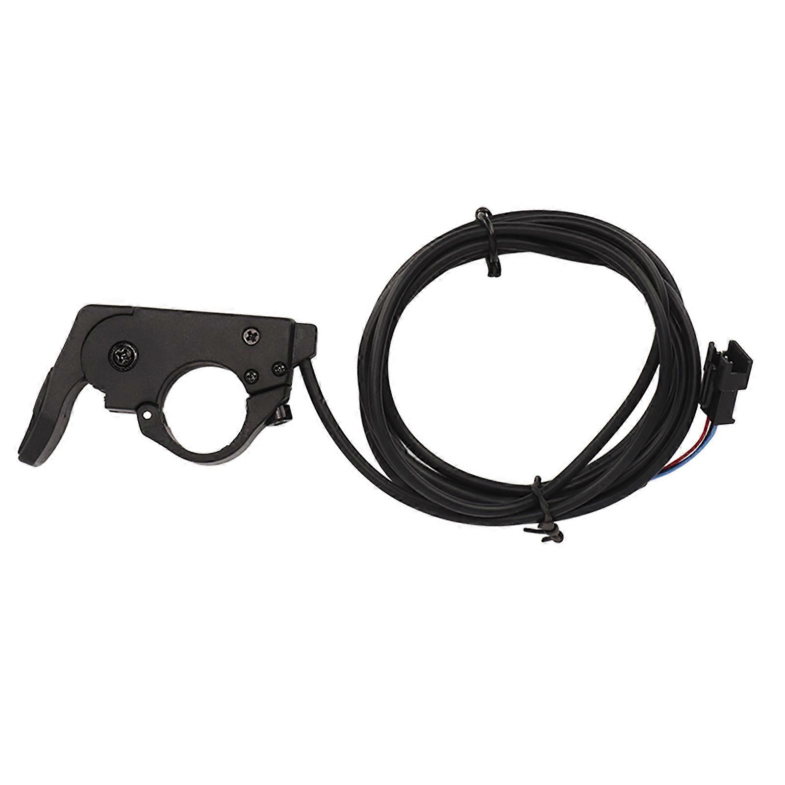 12V‑72V Thumb Throttle Left Right Compatible 22mm Handle Diameter 3 Pin Connector Accelerator Handle Assembly for Electric Bike 