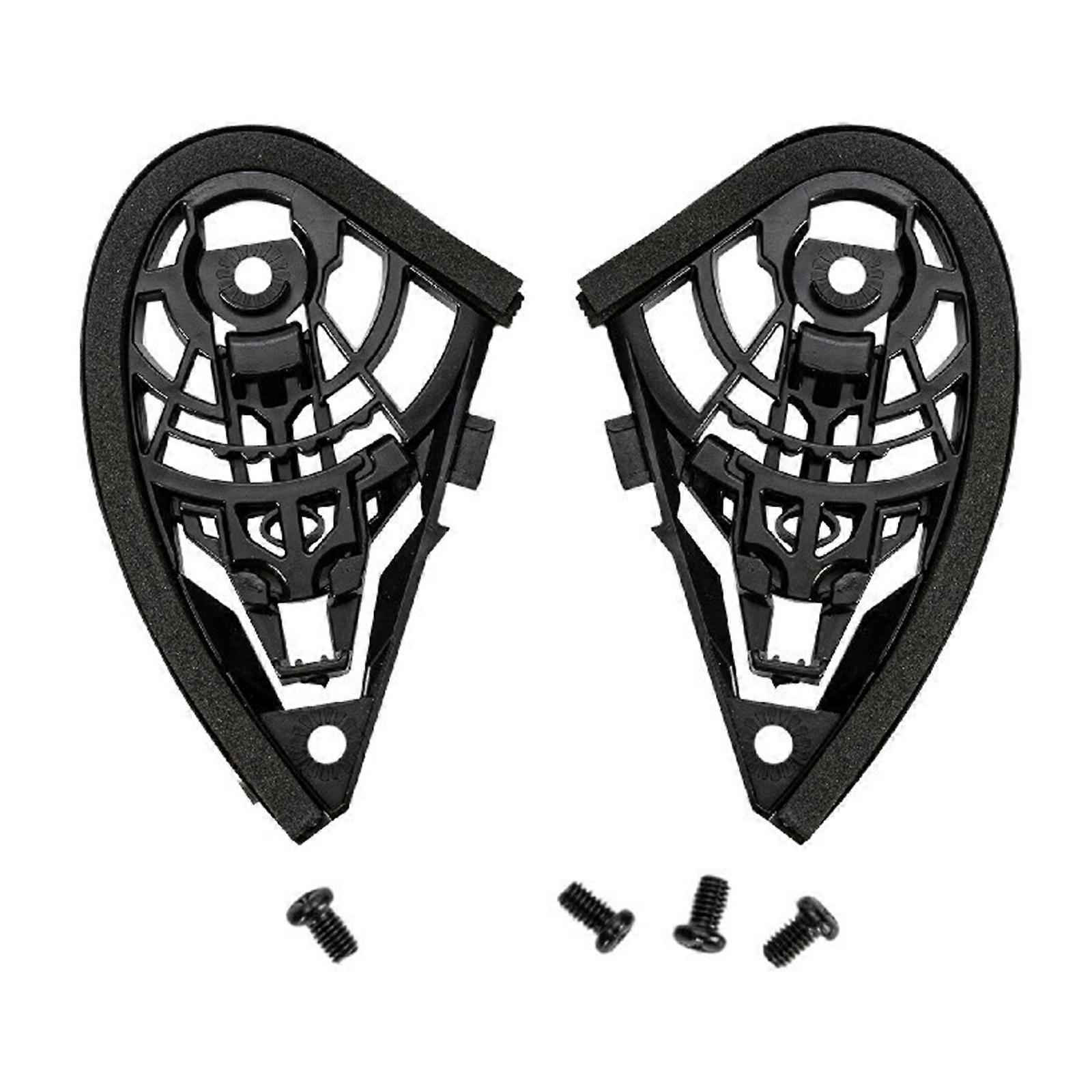 Easy Installation 1 Pair Face Shield Windshield Visors Base with Screw Motorcycle Helmets Visors Base Plate for K3 K4 Multicolor