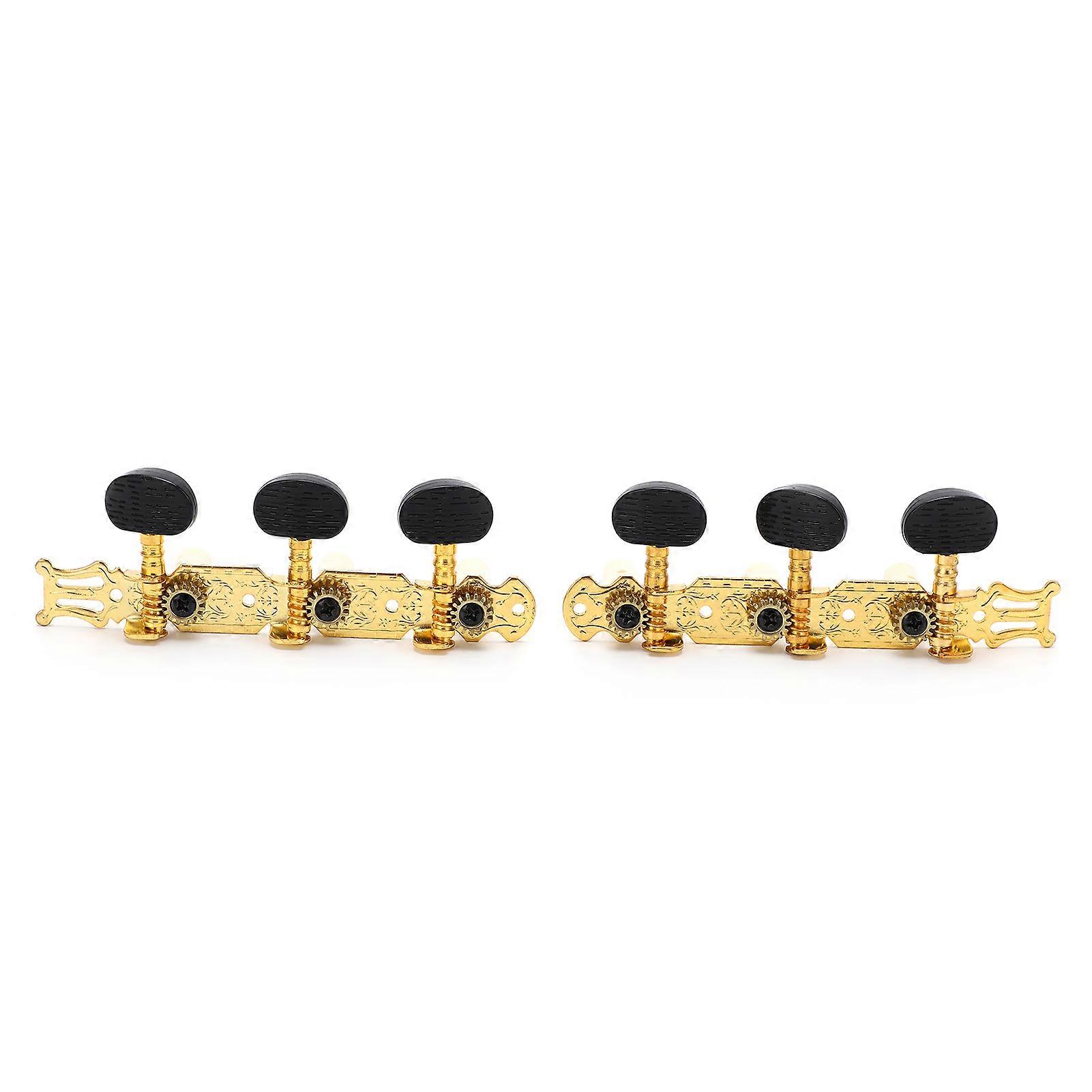 2Pcs Guitar Tuner Head String Tuning Peg Metal Open Set Kit for Electric Acoustic