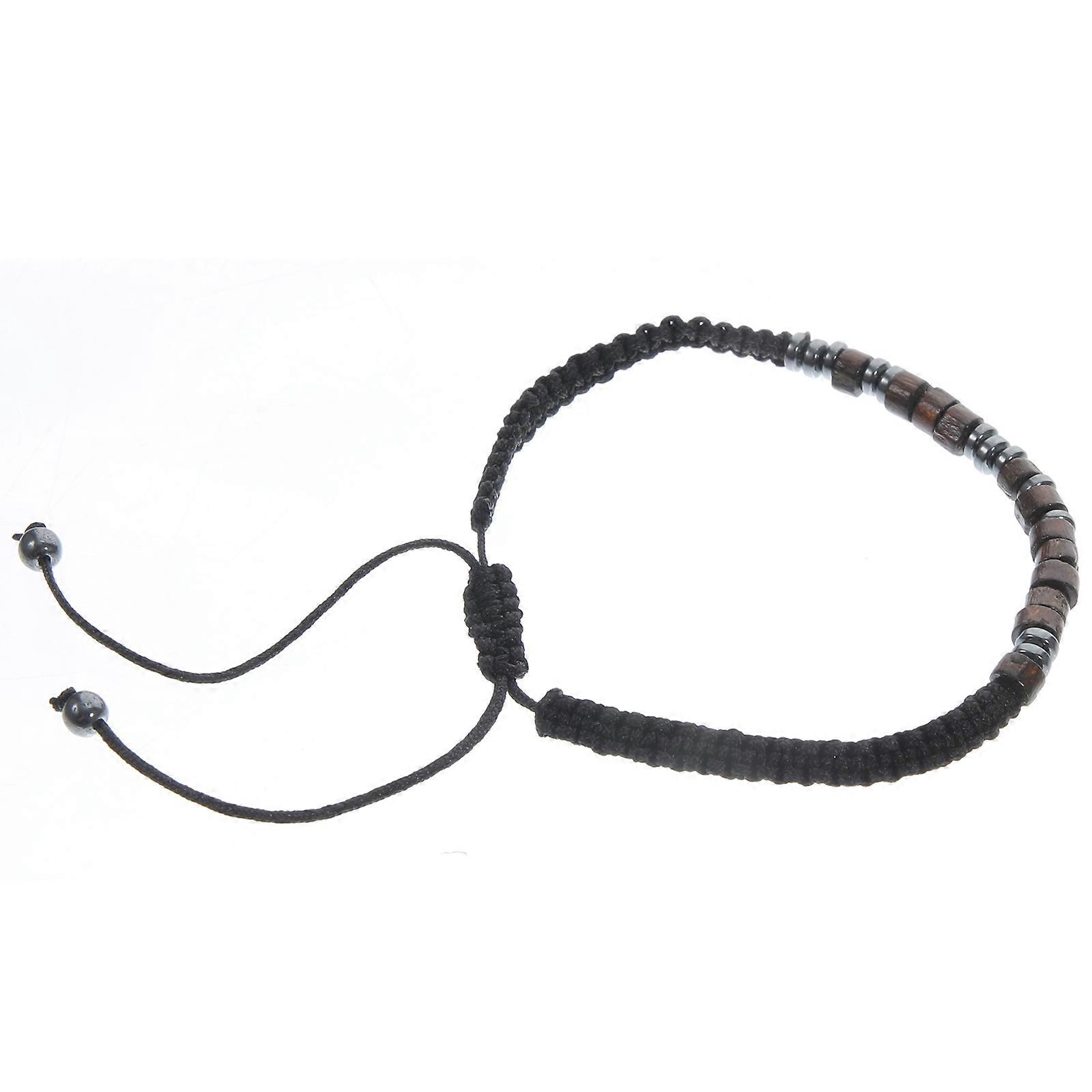 Mens Bracelet with Nylon and Beads Multi Color for Decoration Stylish and Comfortable to Wear