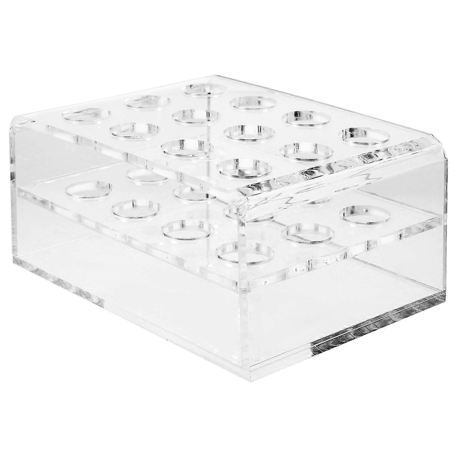Transparent Acrylic Pen Holder Display Stand for Desk Organization with 12 Slots 3.5 x 4.7 x 8.3 inches