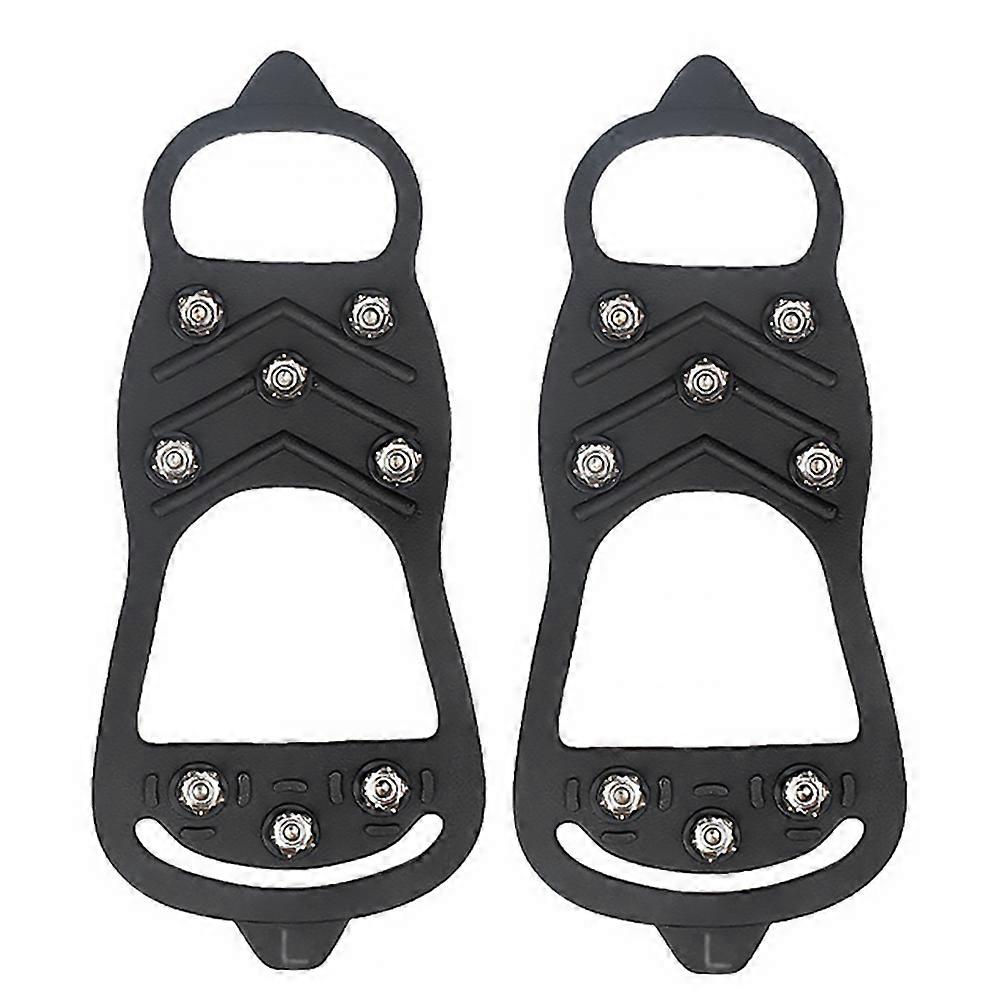 Non-slip Covers with TPE and Metal for Protection Black Easy to Use on Most Shoes 1 Pair