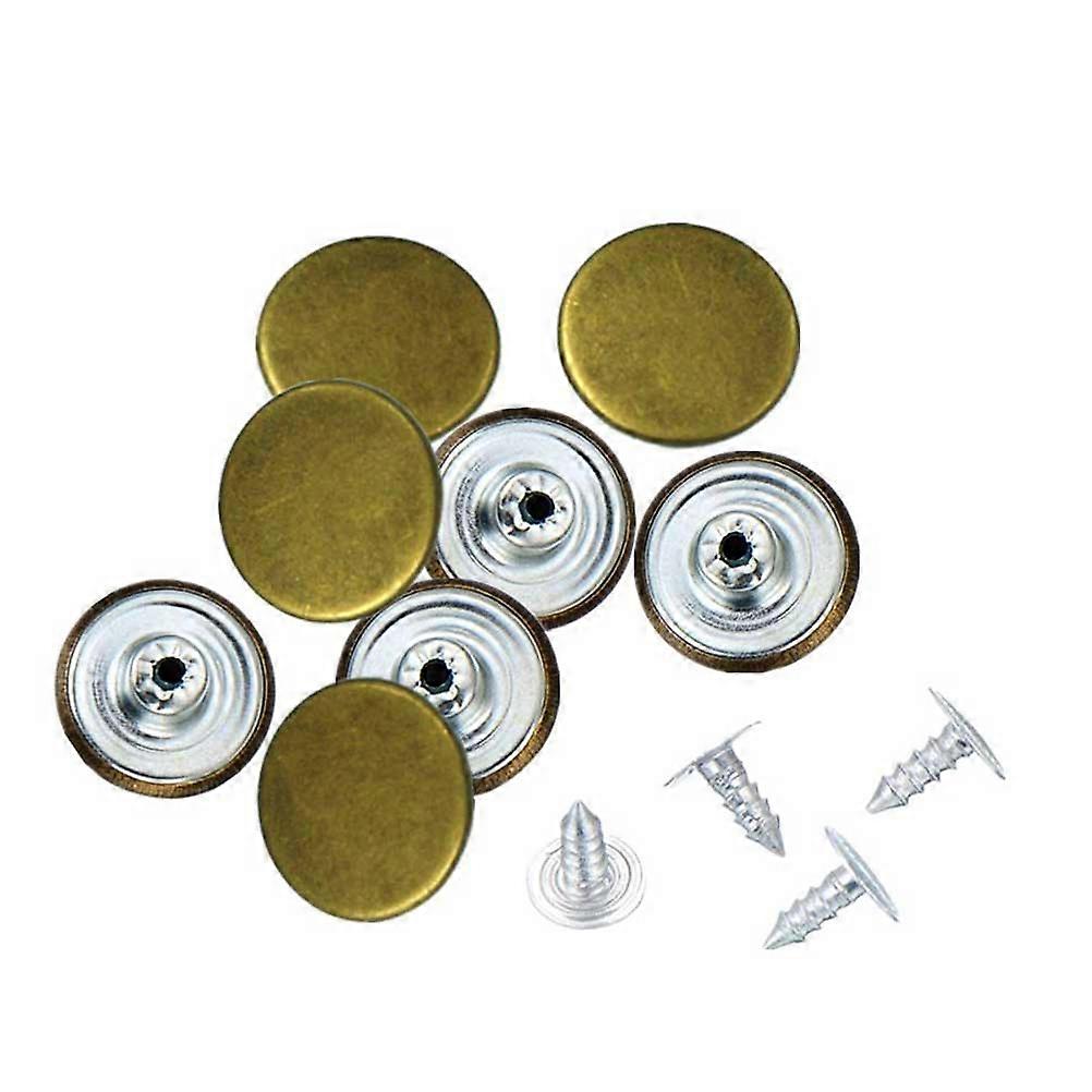 40 Sets 17 Metal Button Rapid Rivet Buttons Fasteners Combined Sewing Clothes Accessories Bronze