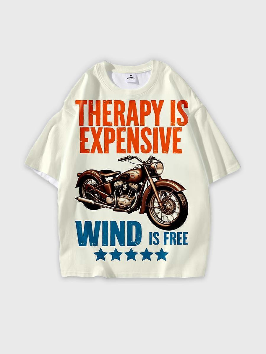 T-shirt round neck Pattern loose short sleeve E520