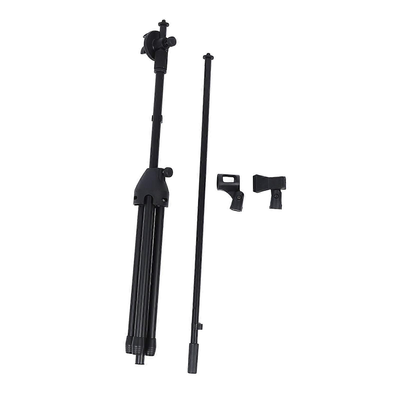 Microphone Tripod Adjustable Height and Angle Standing Tripod Foldable Mic Support Stand for Recording Performance