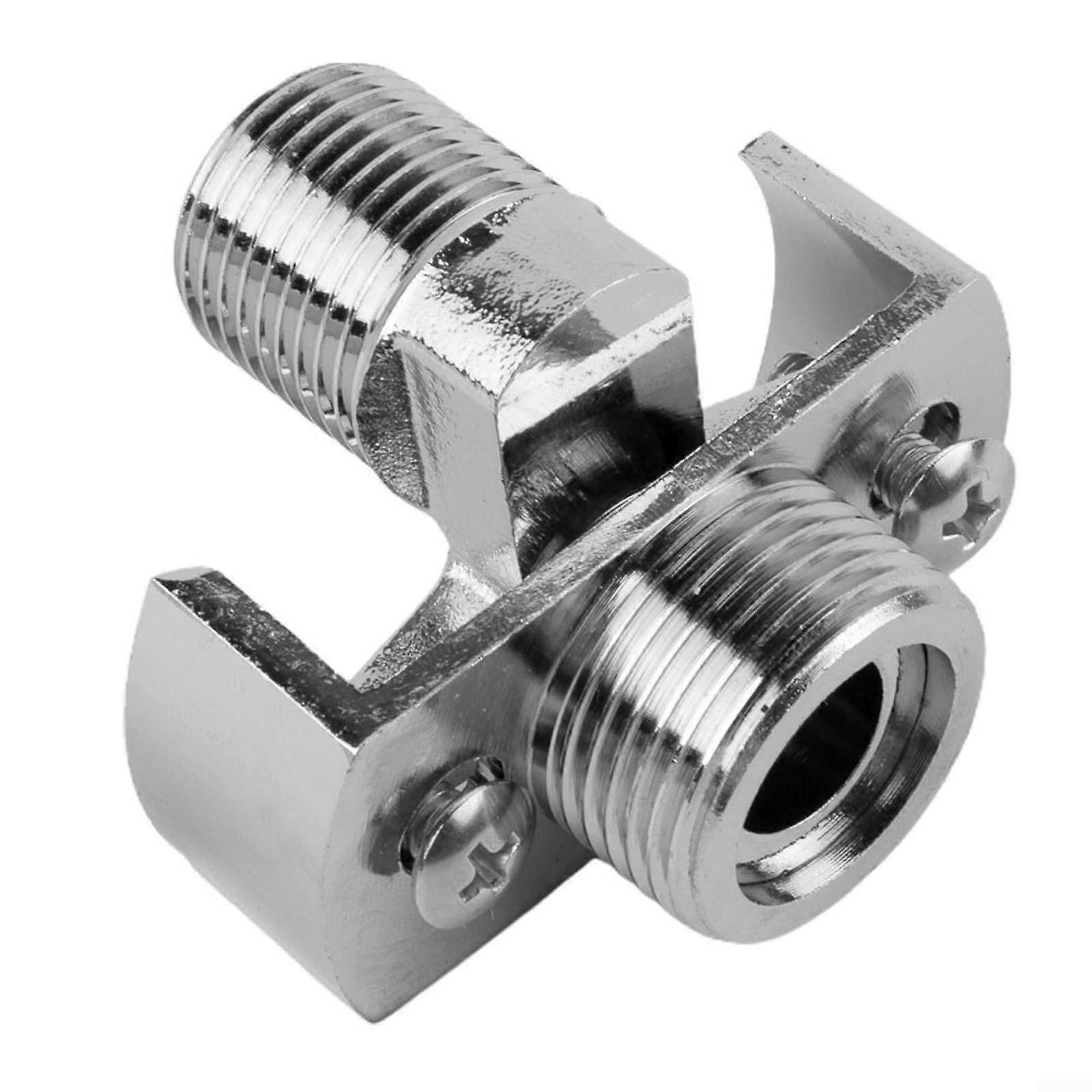 360-Degree Rotatable Corner Joint Shower Extension Nipple, Adjustable Curved Faucet Adapter with Mounting Key, Short Model