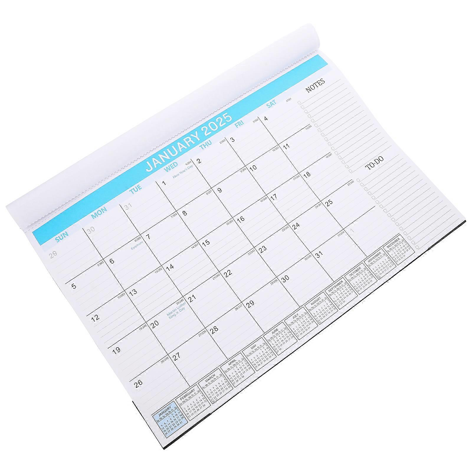 Reusable Wall Calendar Large Desk Calendar Rectangular 43.00X30.50X0.50CM Date Marking Classroom Tool 1Pack
