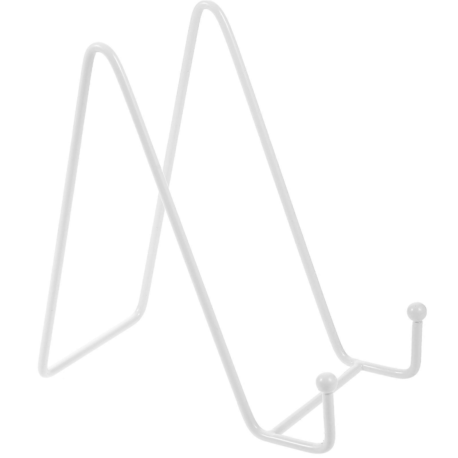 Multifunctional Metal Plate Holder Easel Stand Tabletop Picture Stand 1 Set Metal Display Stand for Photo Frame