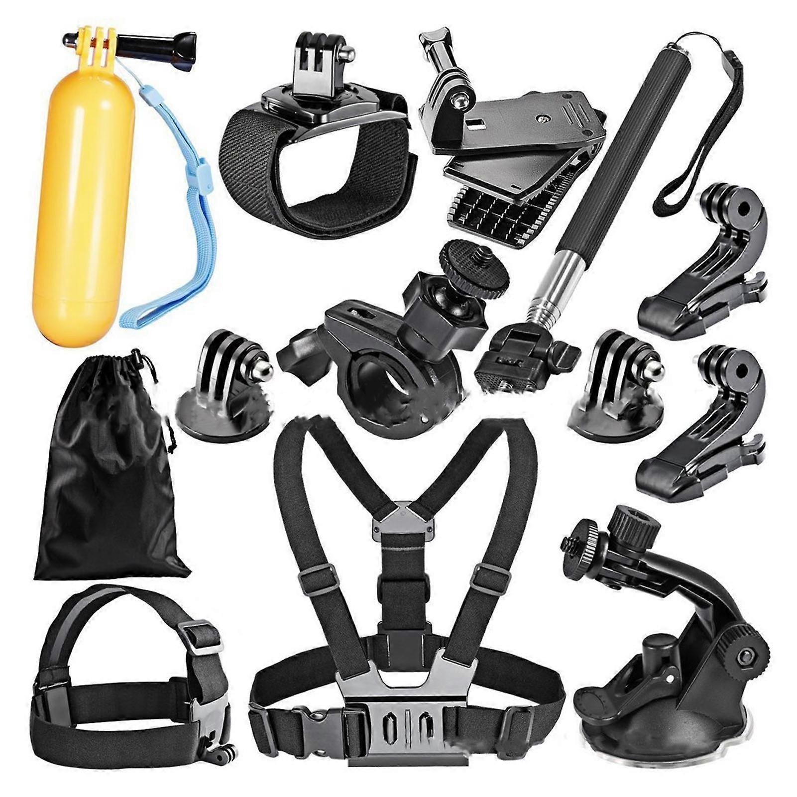 12PCS Action Camera Accessories Kit Adjustable Headband Floating Handle Assembly for Hero 11 10 9 8 7 6 5