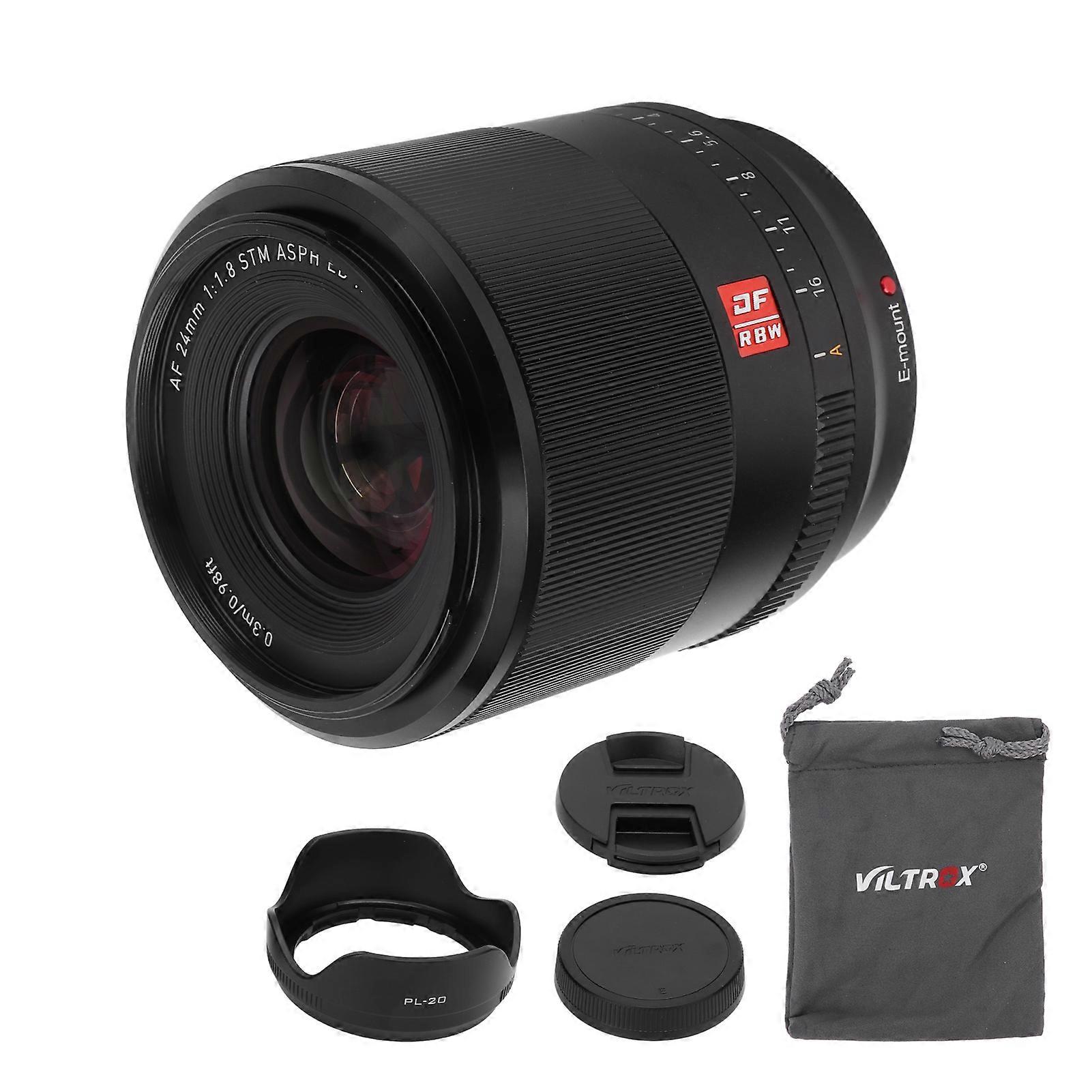 VILTROX 24mm F1.8 Full Frame Wide Angle Auto Focus Lens for Sony E Mount A6500 A6300 A7RIV A7RIII A7RII