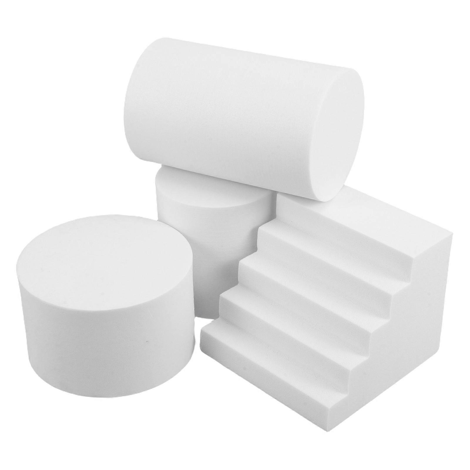 DIY Foam Balls Versatile Structure Durable and Stable Photography Prop Ladder Shape White 1Set