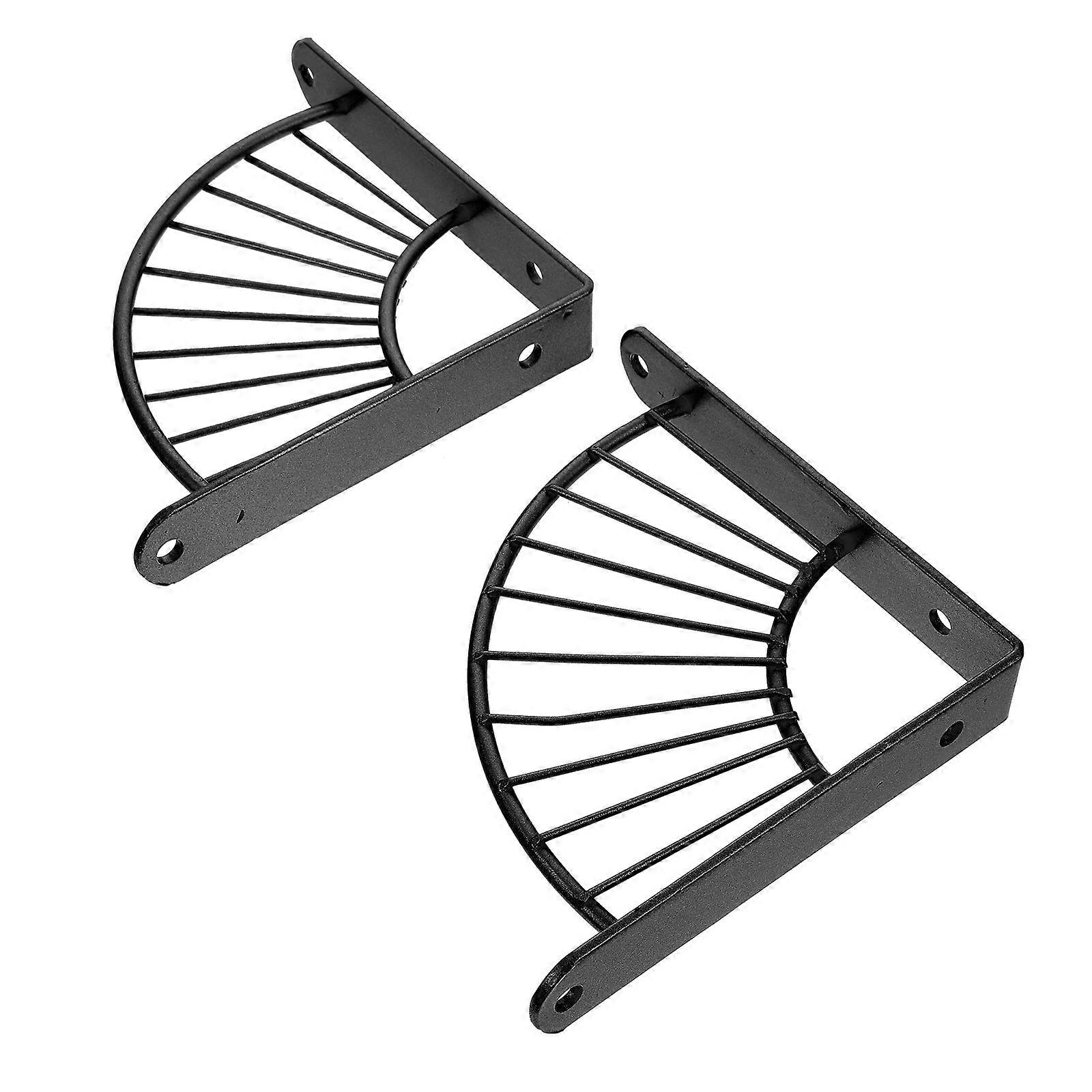 Shelf Brackets Wall Mounted Iron Triangle Minimalist Decoration 2Pcs