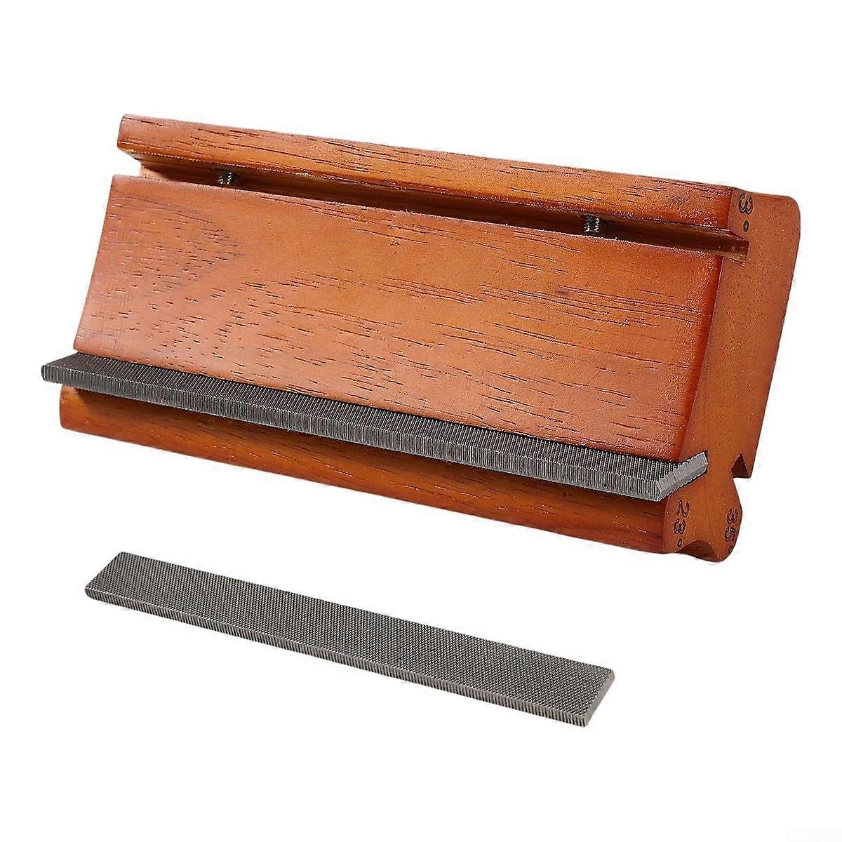 Bundverbandsfeile for musicians, guitar tool with 3 angles for effective fret maintenance and