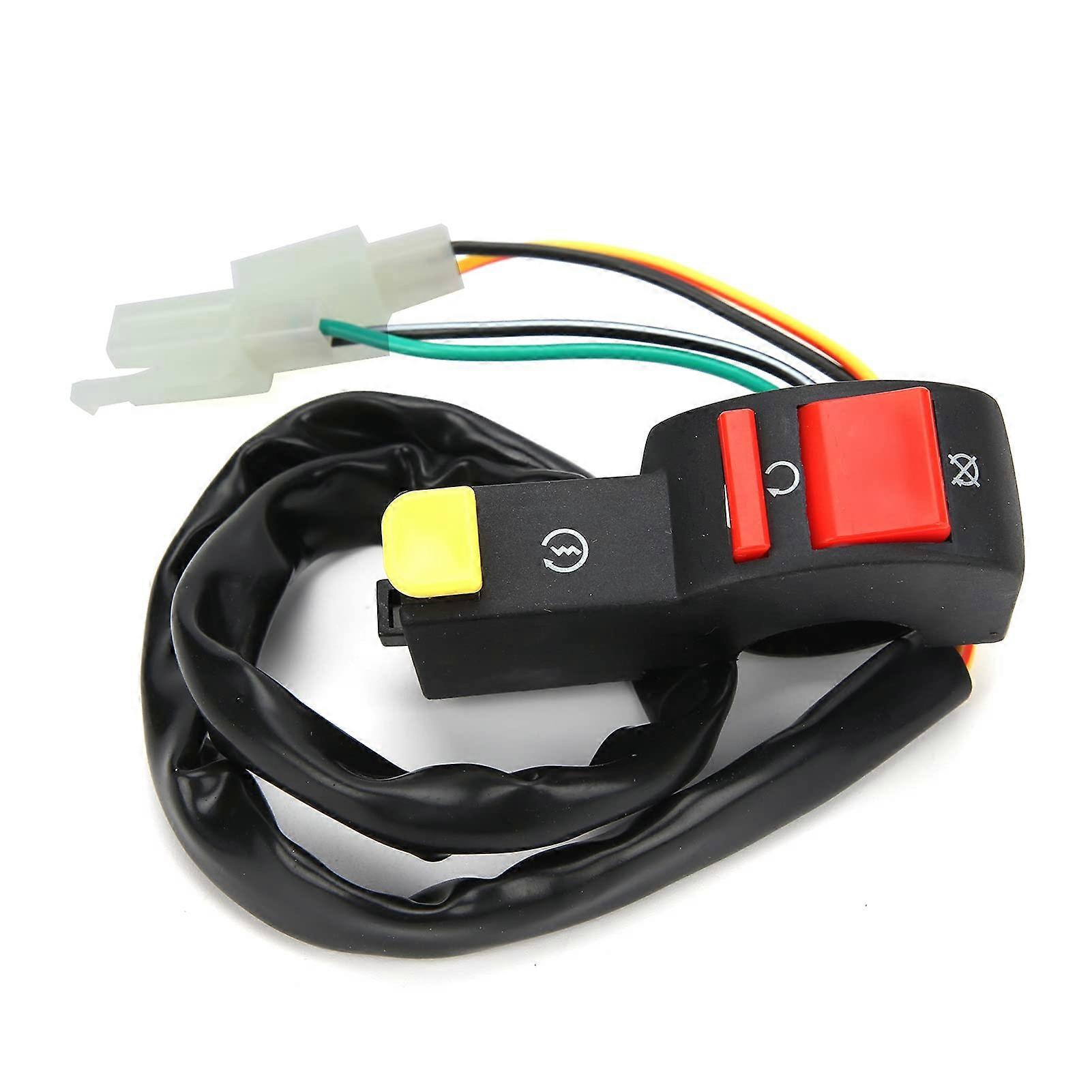 Motorcycle Ignition Switch, Motorcycle Kill Stop Switch Handlebar Ignition On/Off Starter for 50/110/125 Pit Quad Dirt Bike