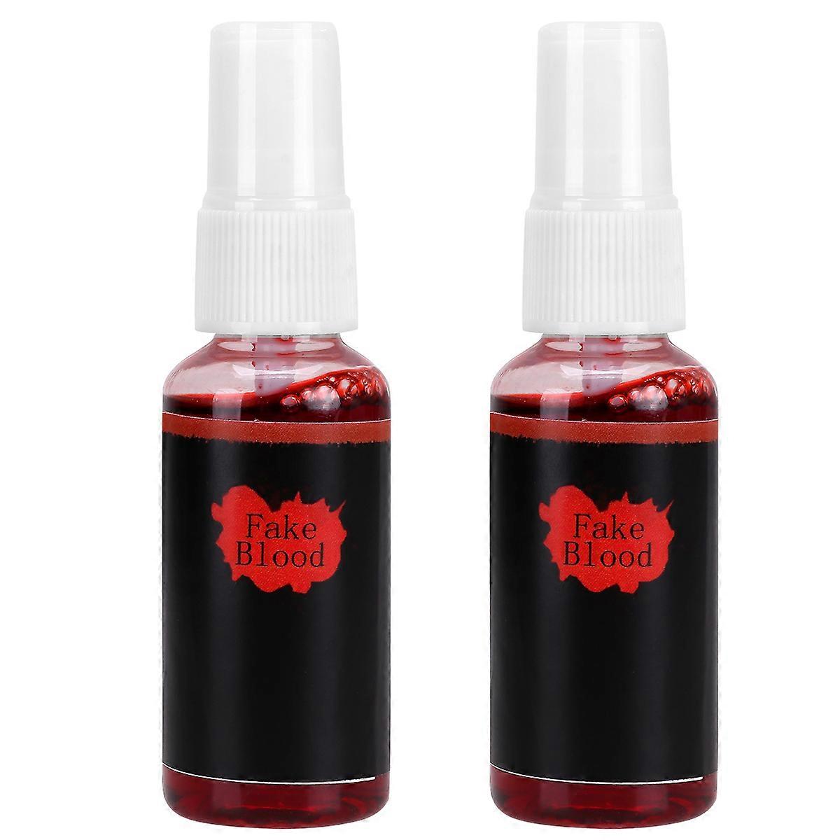 Cosplay Prop Artificial Blood Trick Toys For Halloween Enthusiasts In Creepy Style Red 2Pcs