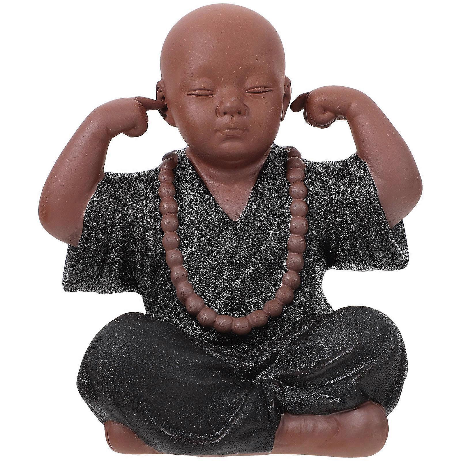 Black Tea Pet Figurine Ornament for Tea Table Decor – Sturdy Zen Style Desktop Adornment for Home and Tearoom