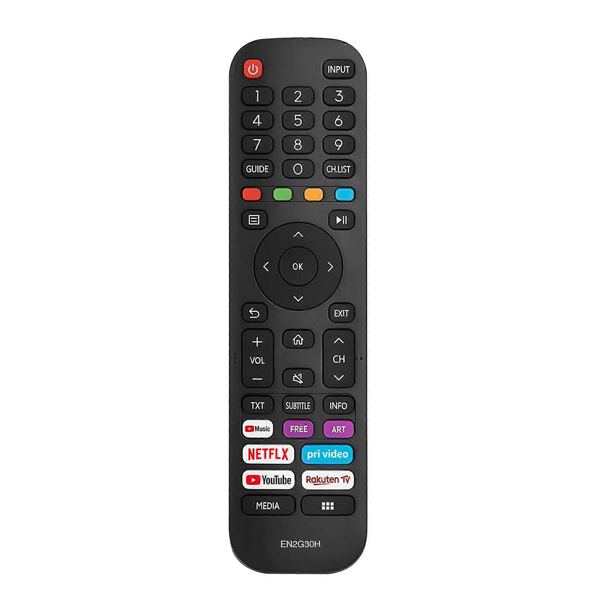 Replacement EN2G30H Hisense VIDAA TV Remote Control with Netflix, Prime Video, YouTube, Rakuten TV Buttons