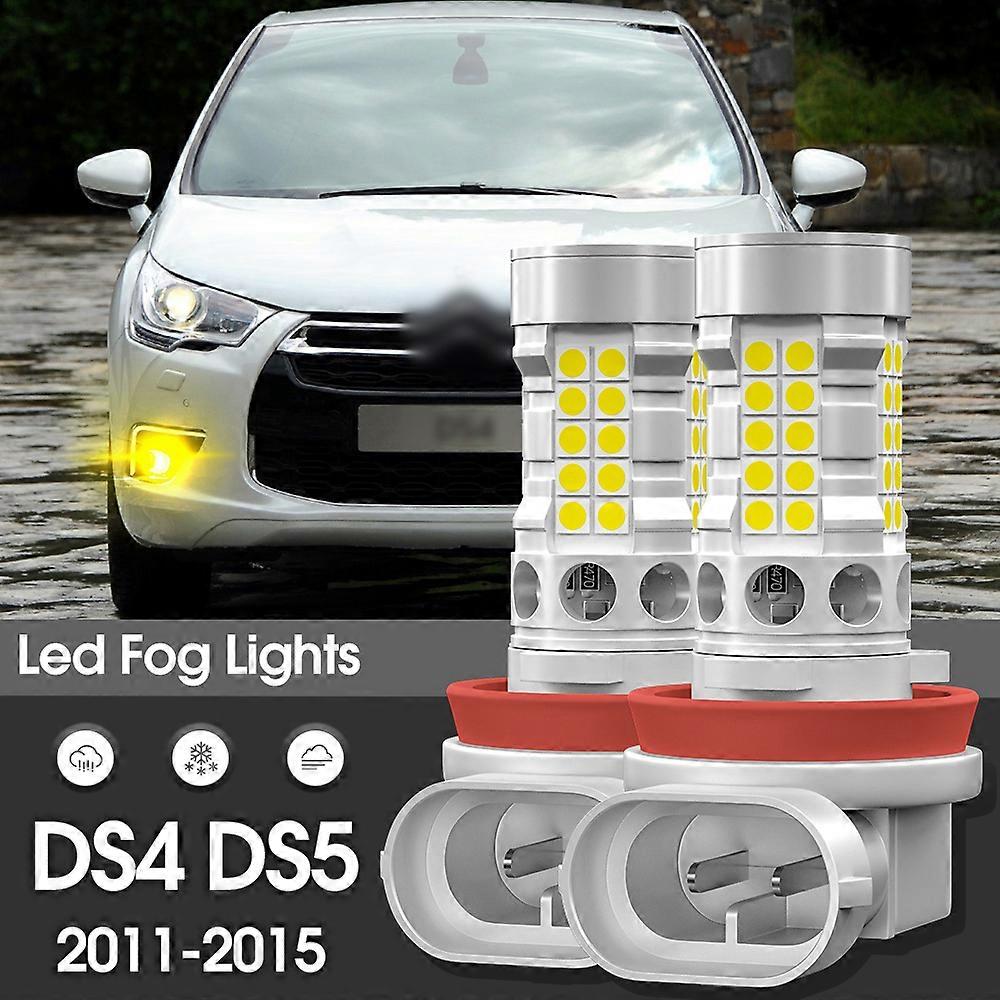 Canbus LED Fog Light Lamp 2pcs Accessories For Citroen DS4 DS5 2011 2012 2013 2014 2015