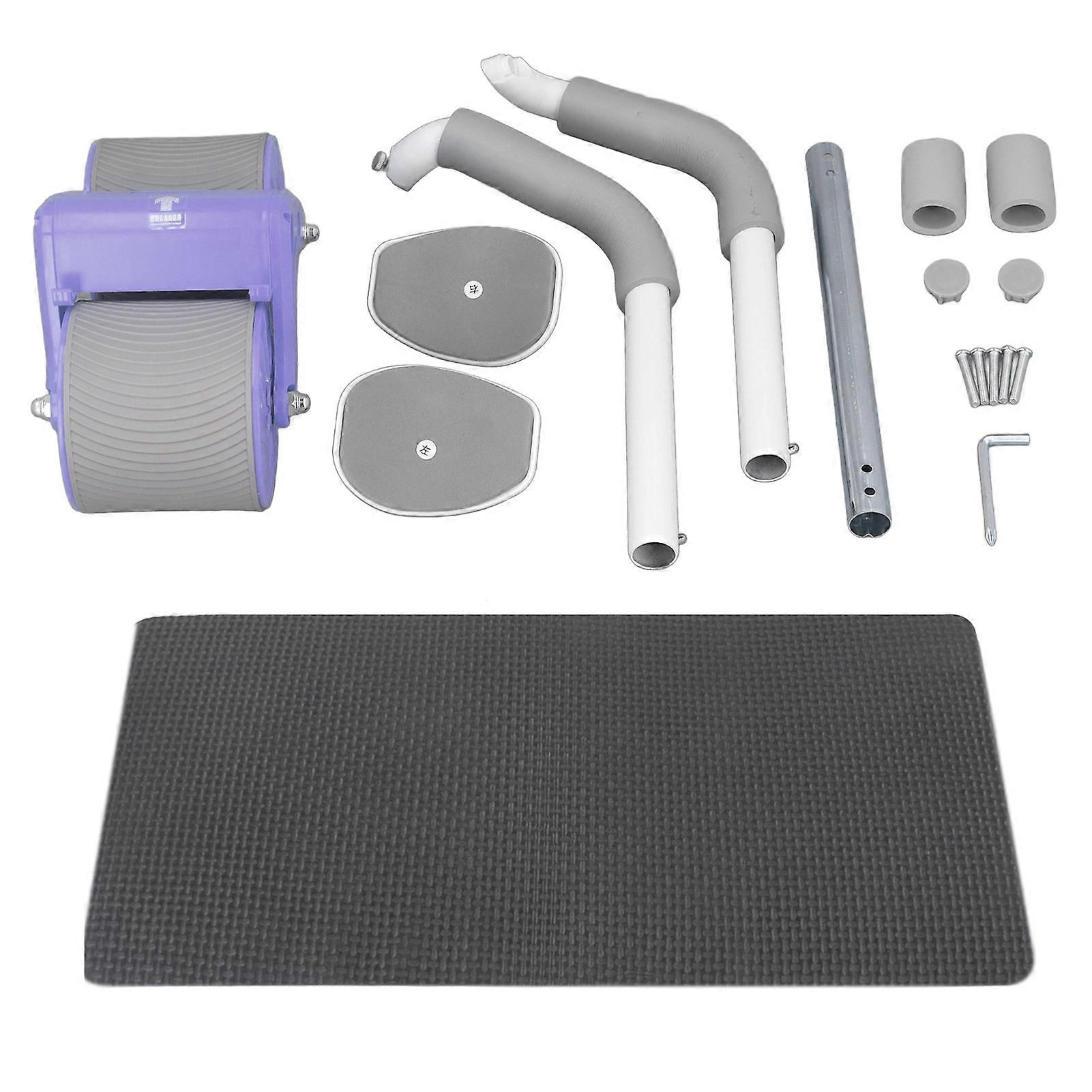 Automatic Rebound Abdominal Wheel with Elbow Support Strength Training Intelligent Display Core Workout Roller Purple