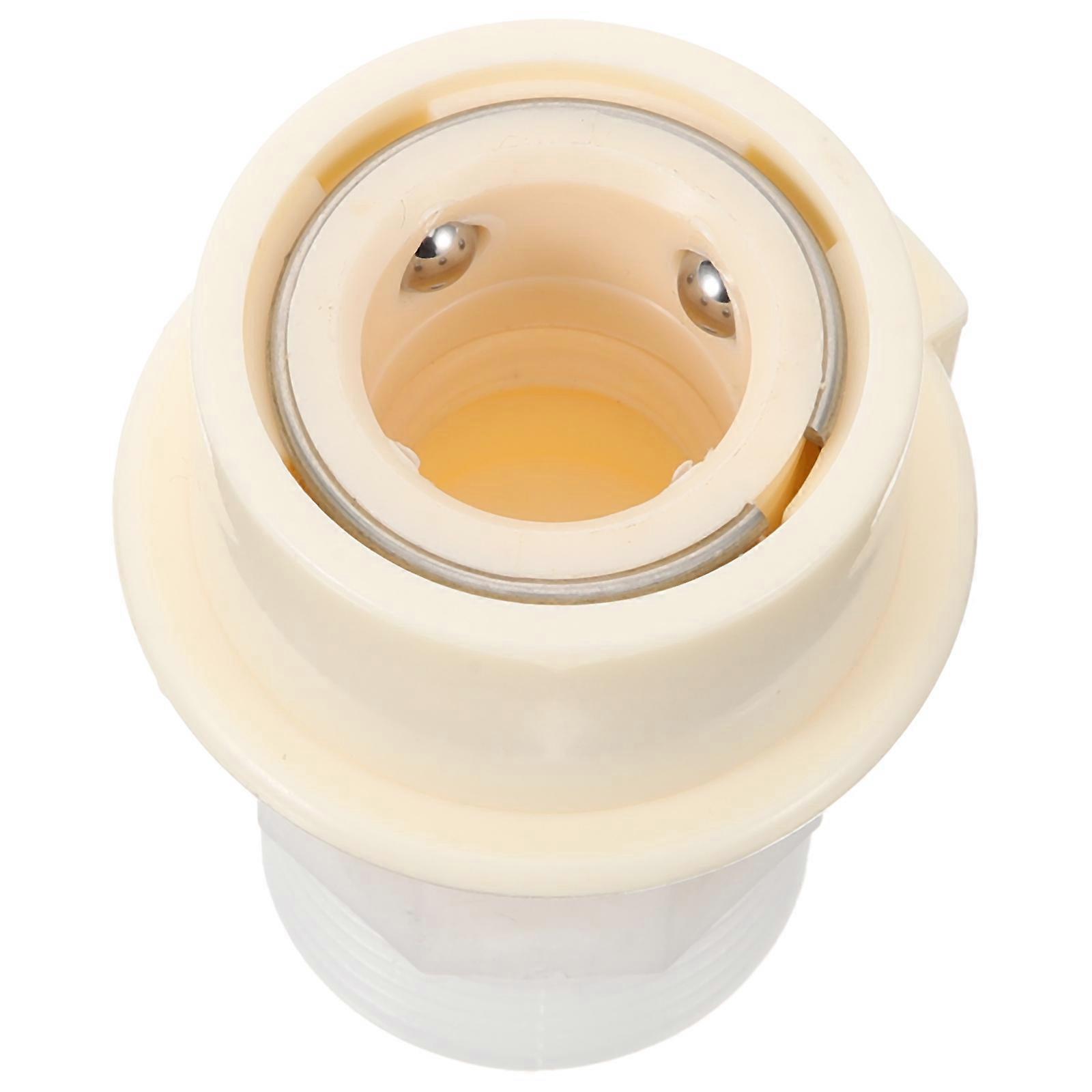 White Quick Connect Fittings for Hose with Durable ABS and Metal Material 2pcs