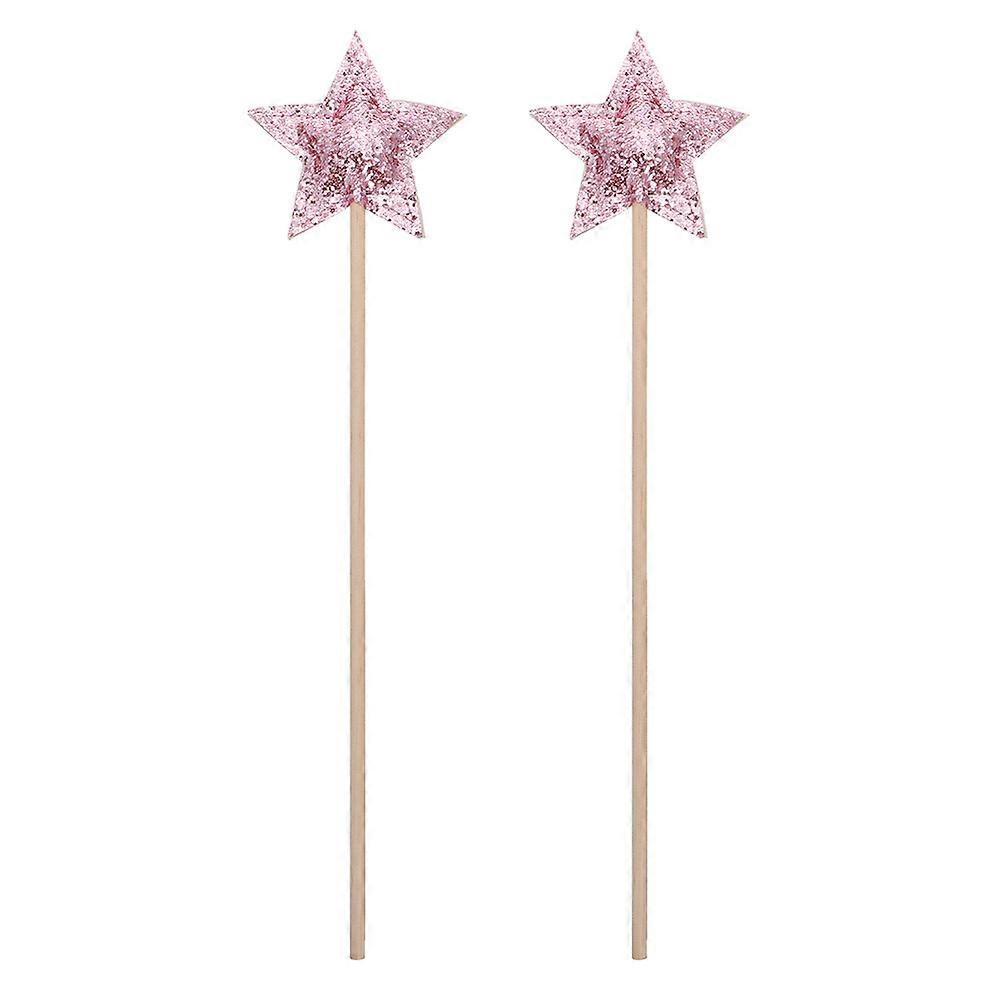 2pcs Multi Functional Star Shaped Fairy Wands – Unique Cosplay Props for Birthday Parties, Romantic Celebrations & Photo Sessions