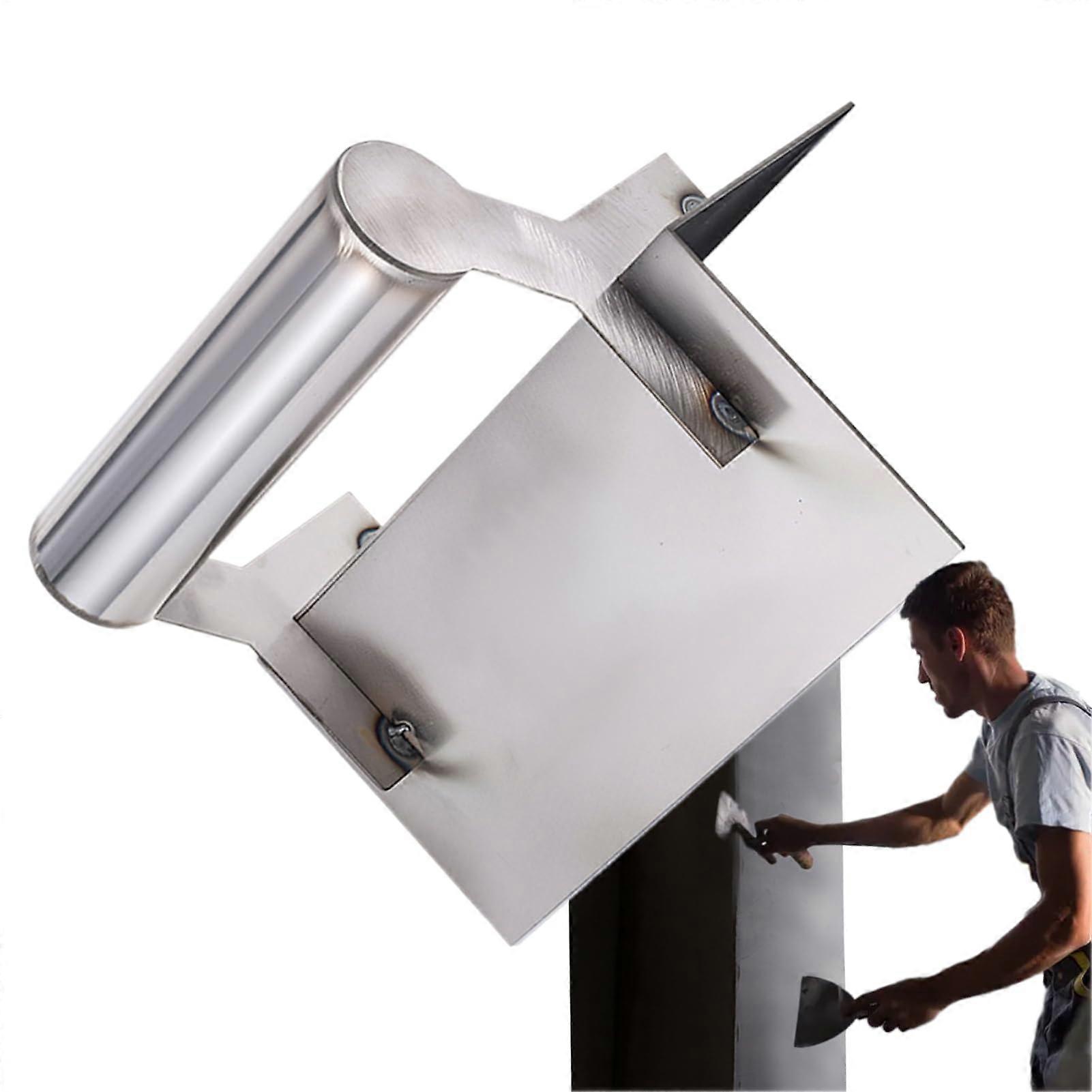 Drywall Trowel - Stainless Steel Corner Tool - Multi-Purpose Drywall Mud Scraper - Reusable Renovation Tool for Construction