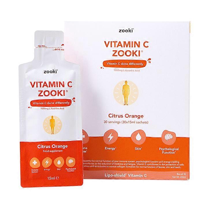 Zooki Vitamin C 1000mg 15ml 30 Sachets