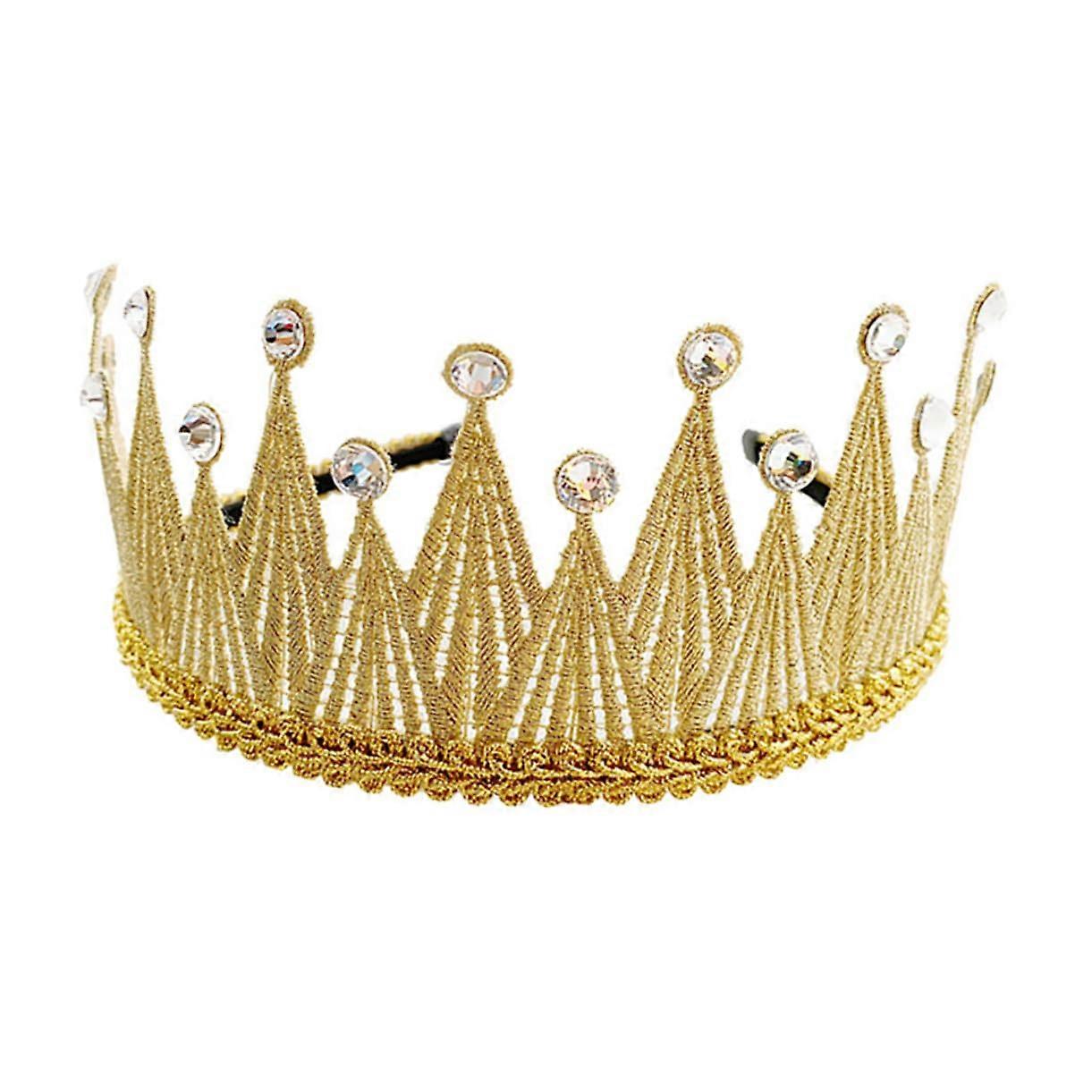1 piece golden hairband with crown for parties and special occasions, lightweight and comfortable, versatile and can be paired with various outfits.