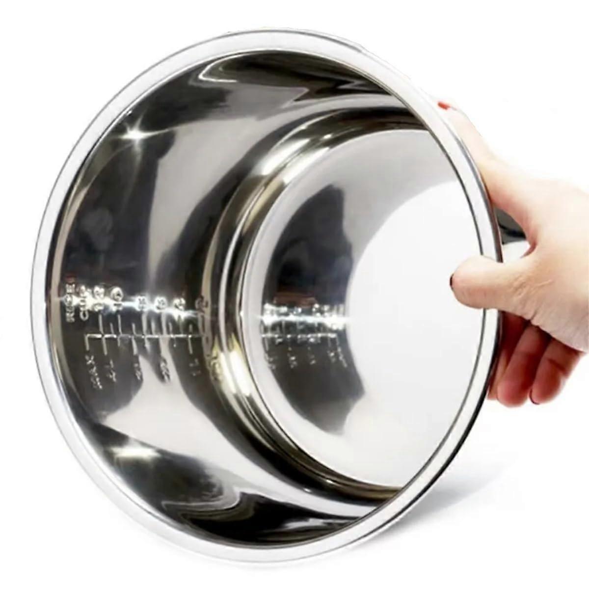 304 Stainless Steel Inner Pot 8L Rice Cooker Pressure Cooker with Double Base Universal