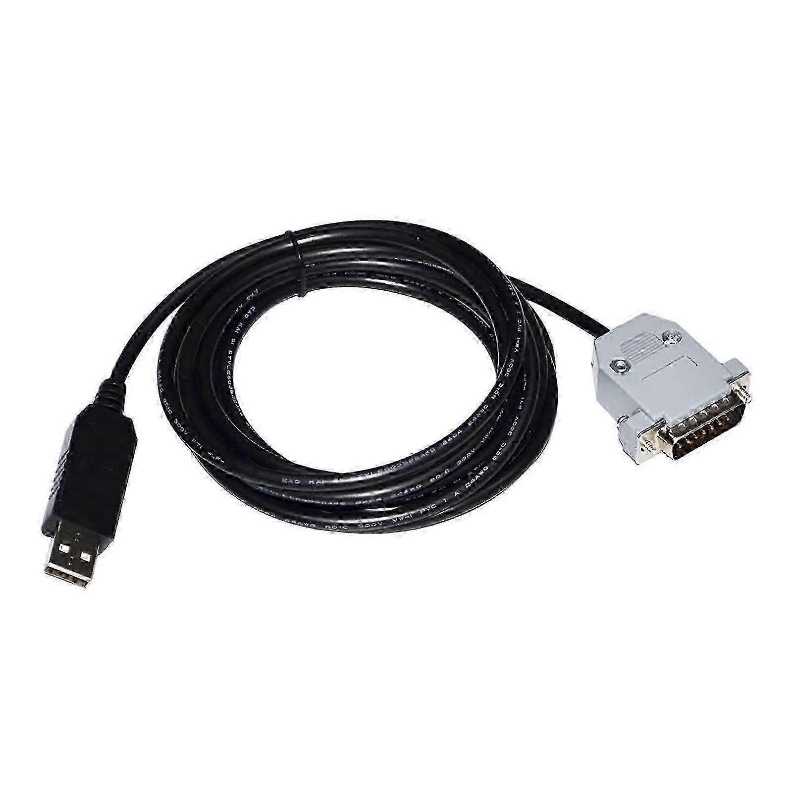 USB to D-SUB 15 PIN DB15 Male RS232 Converter Serial Communication Cable for Compatible Devices (1.8M)
