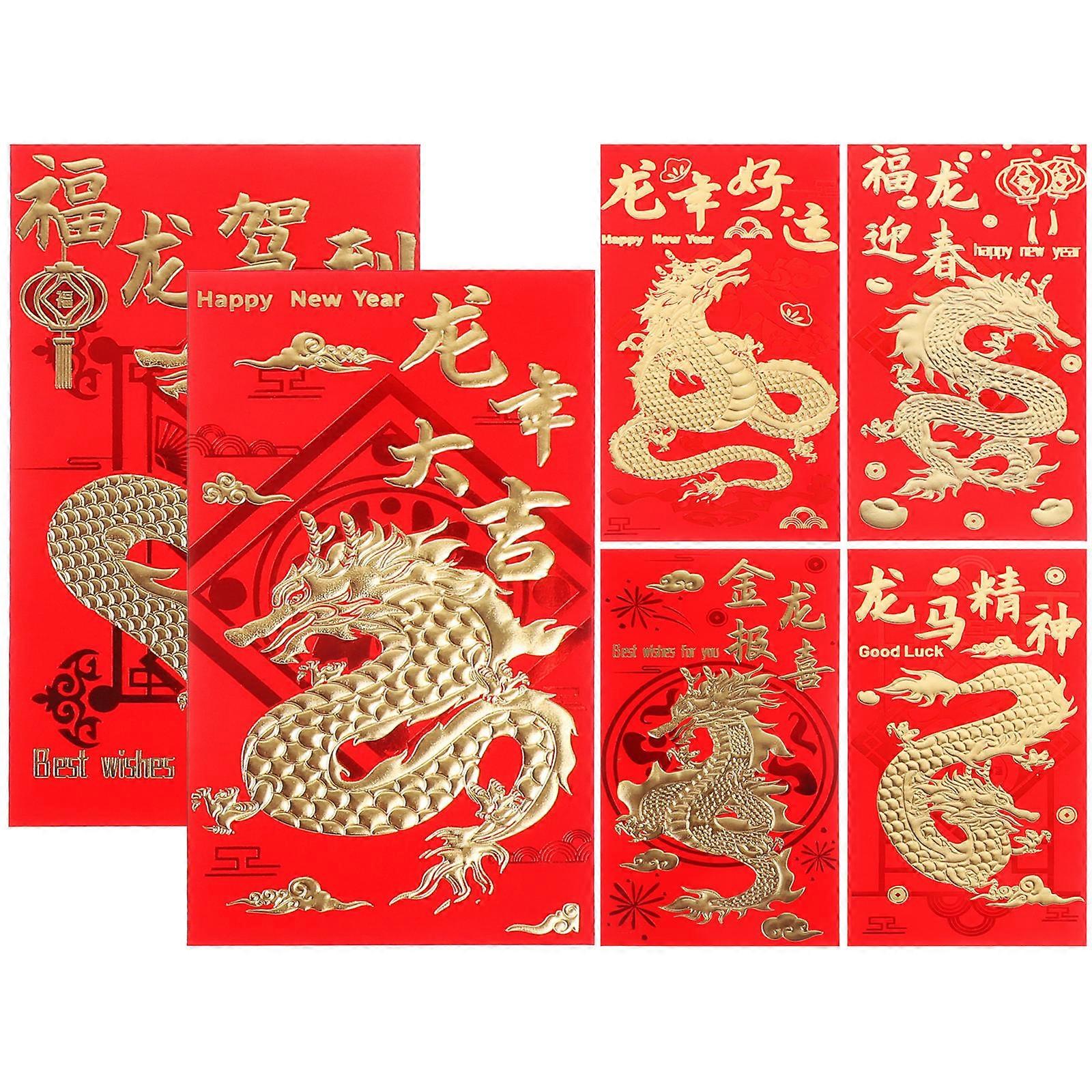 Red Envelopes Chinese Lucky Money Envelopes for Storage 30Pcs Practical Red Packets