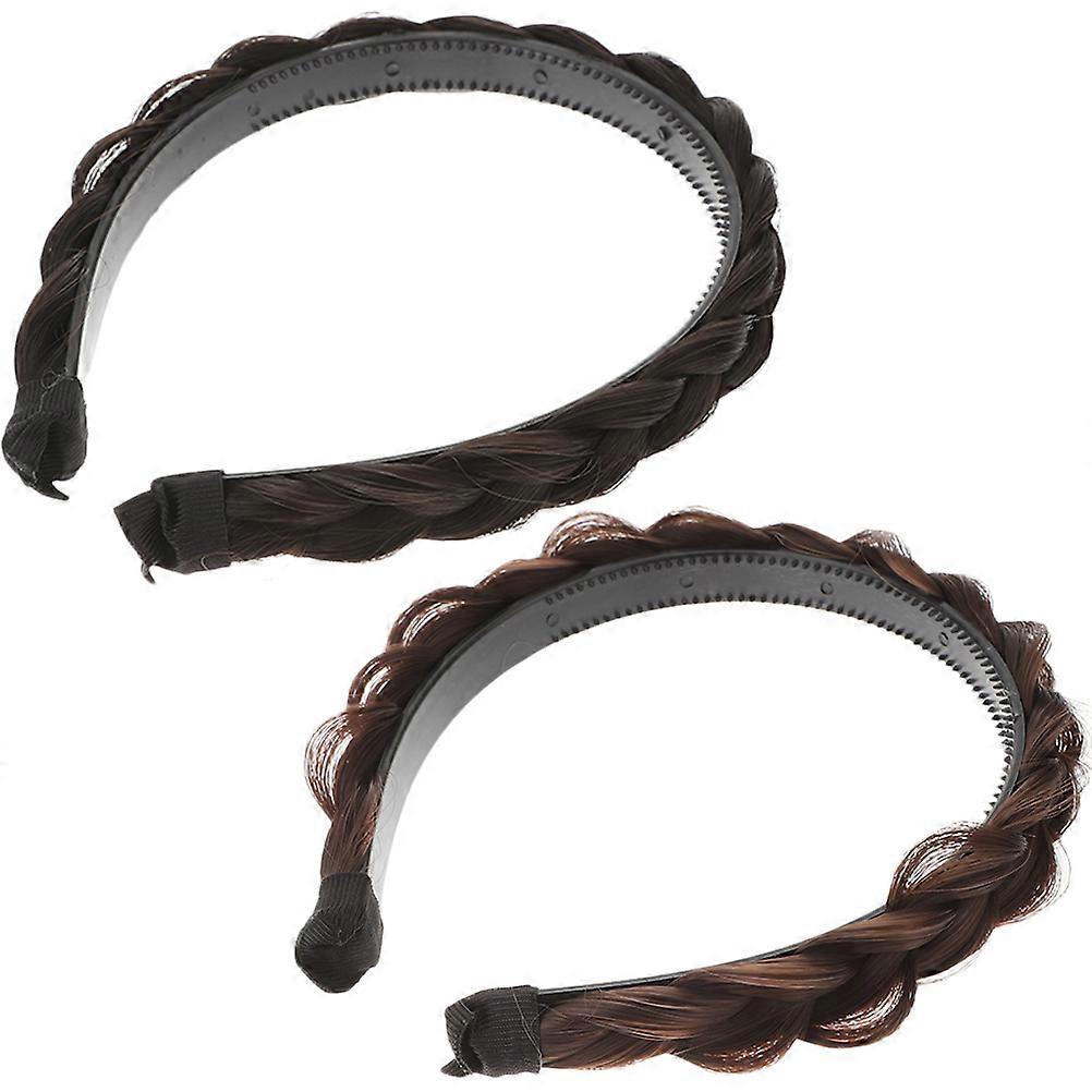 Delicate Resin Headband for Hair Decoration with Assorted Colors and Durable Design 2 Pcs