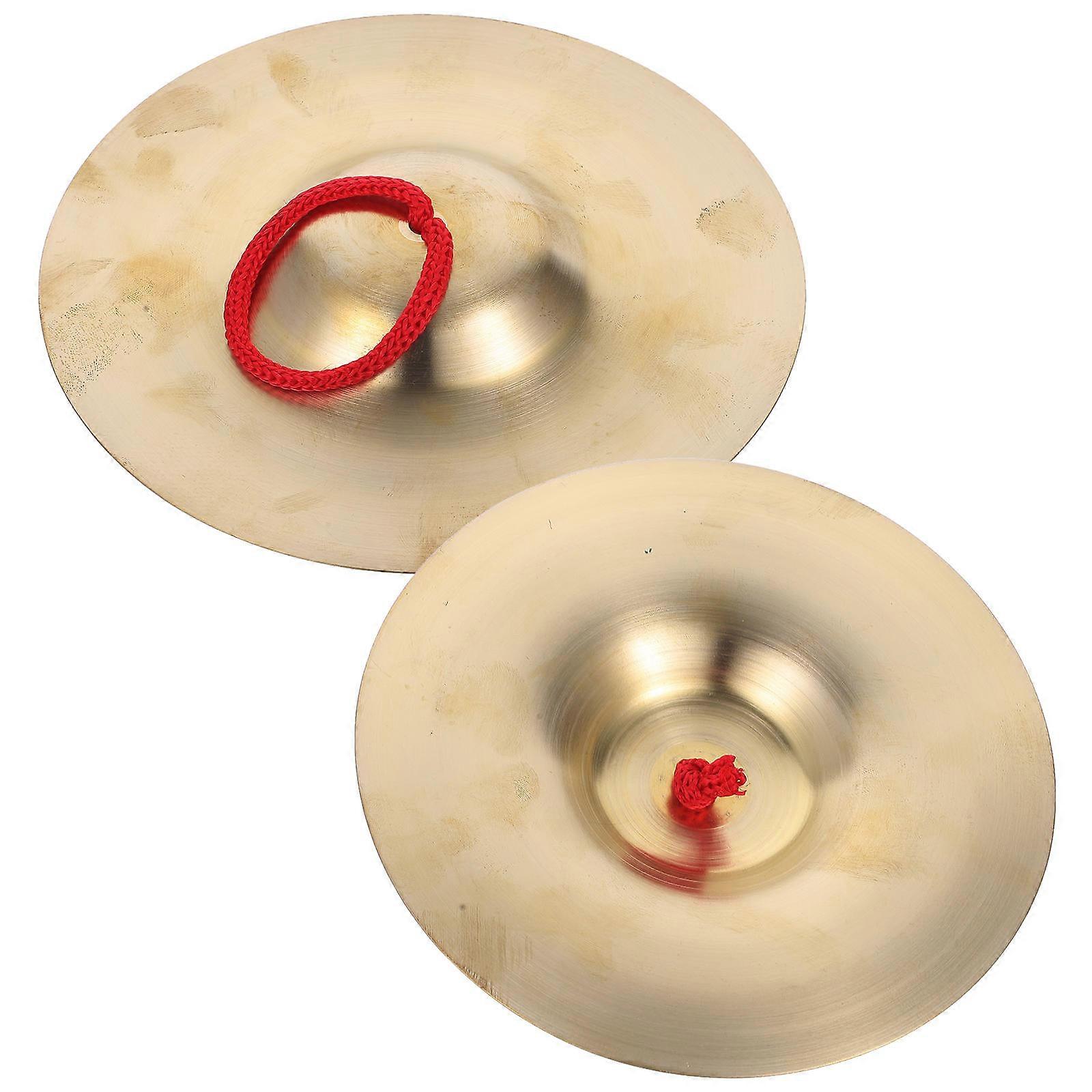 Golden Cymbals for Kids Music Education Toys with Clear Sound and Durable Craftsmanship 1 Pair