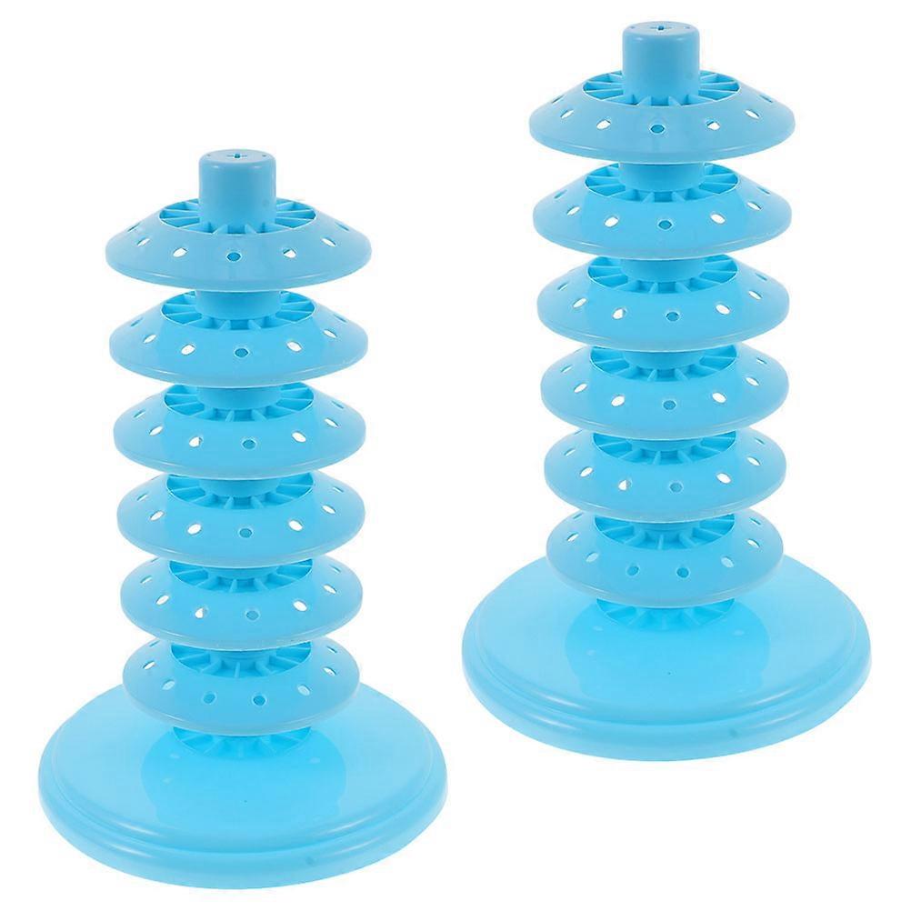 Cake Pops Display Stand 2Pcs Porous Design Holder For Birthday Party 22X14X14CM Sturdy And Attractive